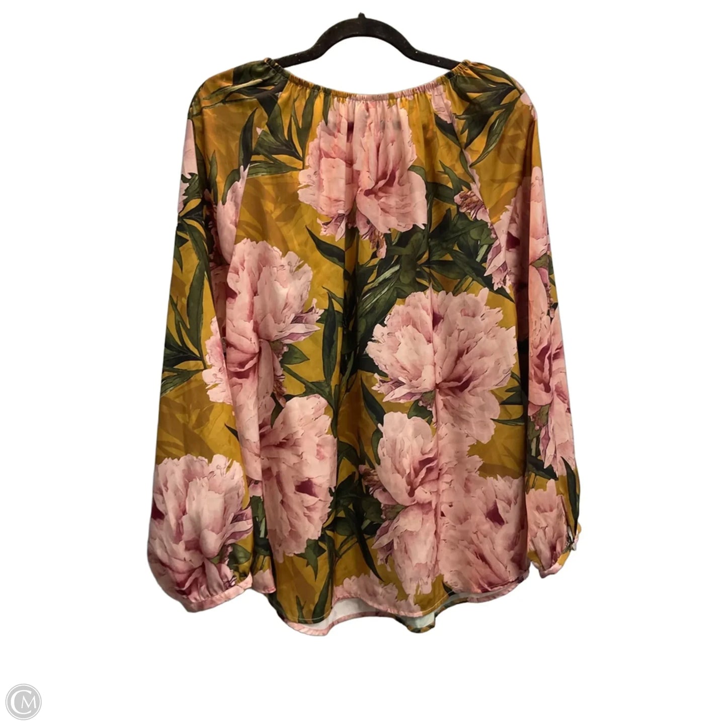 Top Long Sleeve By Chicos In Floral Print, Size: L