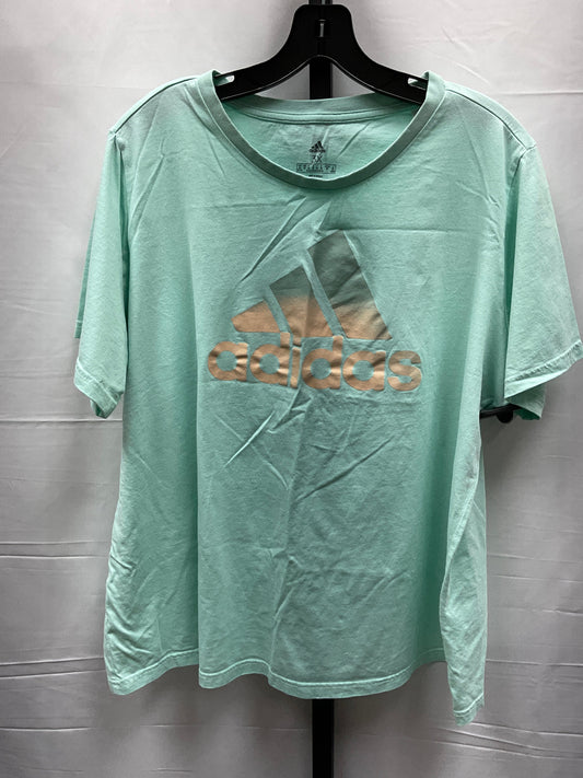 Athletic Top Short Sleeve By Adidas  Size: 3x