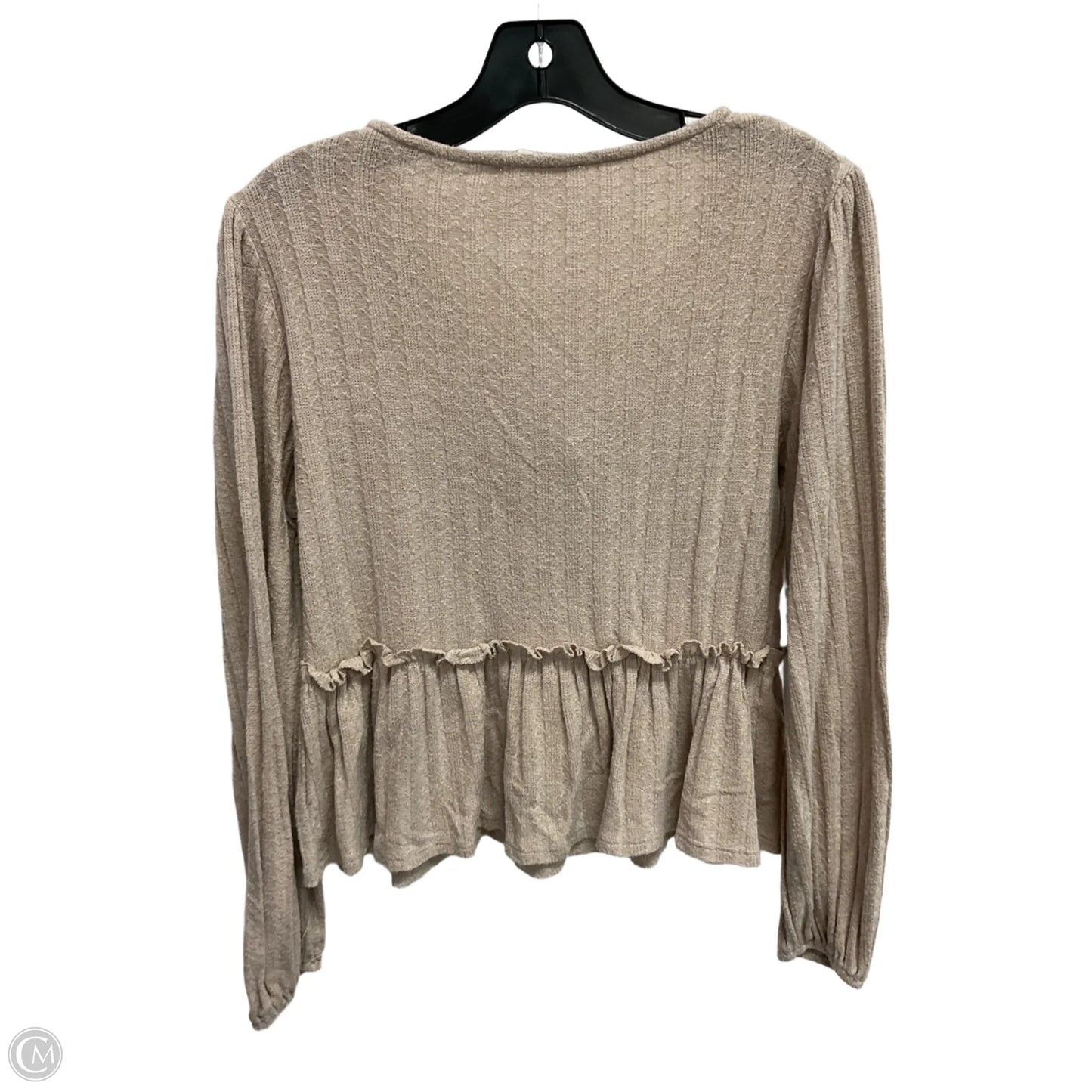 Top Long Sleeve By Altard State In Cream, Size: S