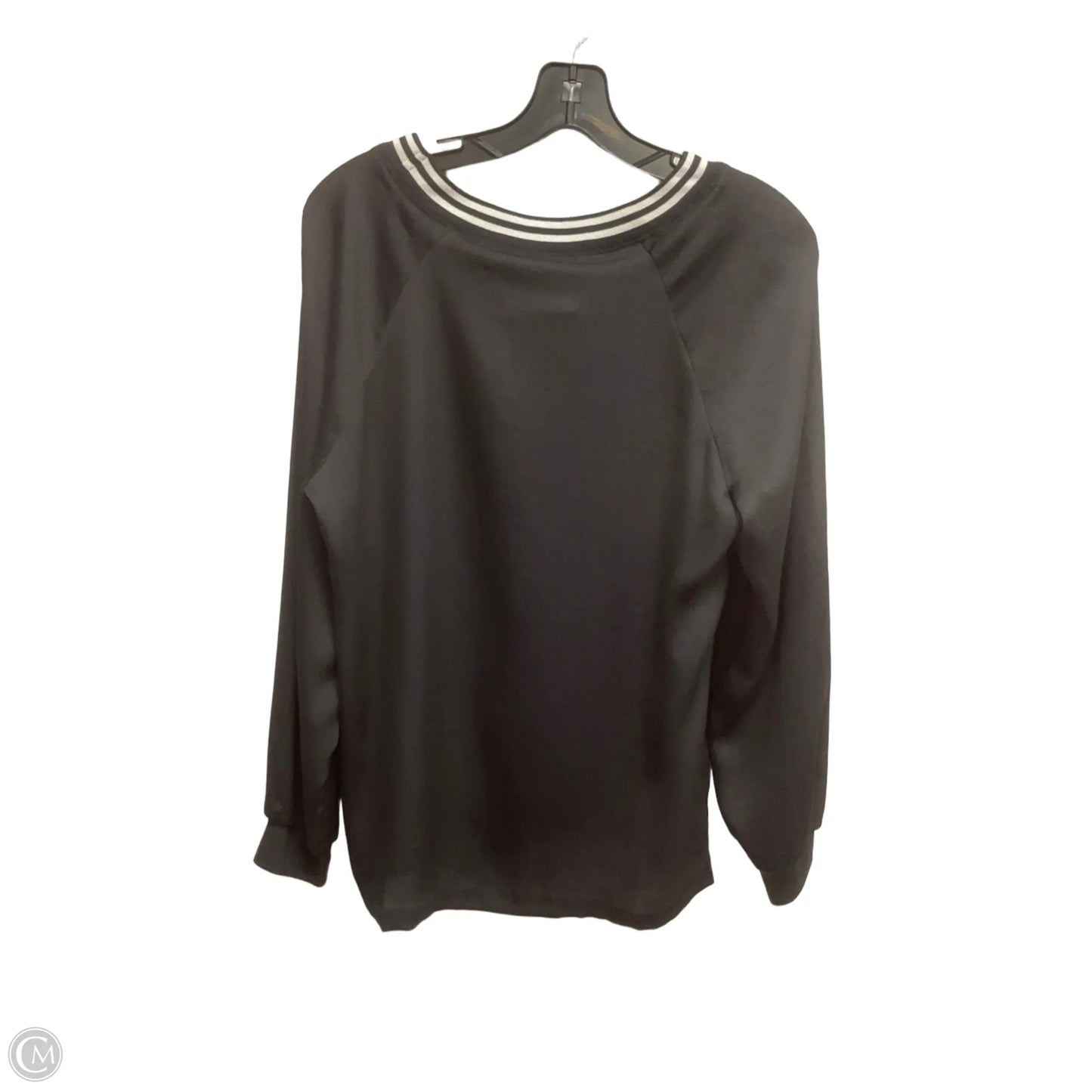 Top Long Sleeve By Banana Republic In Black, Size: S