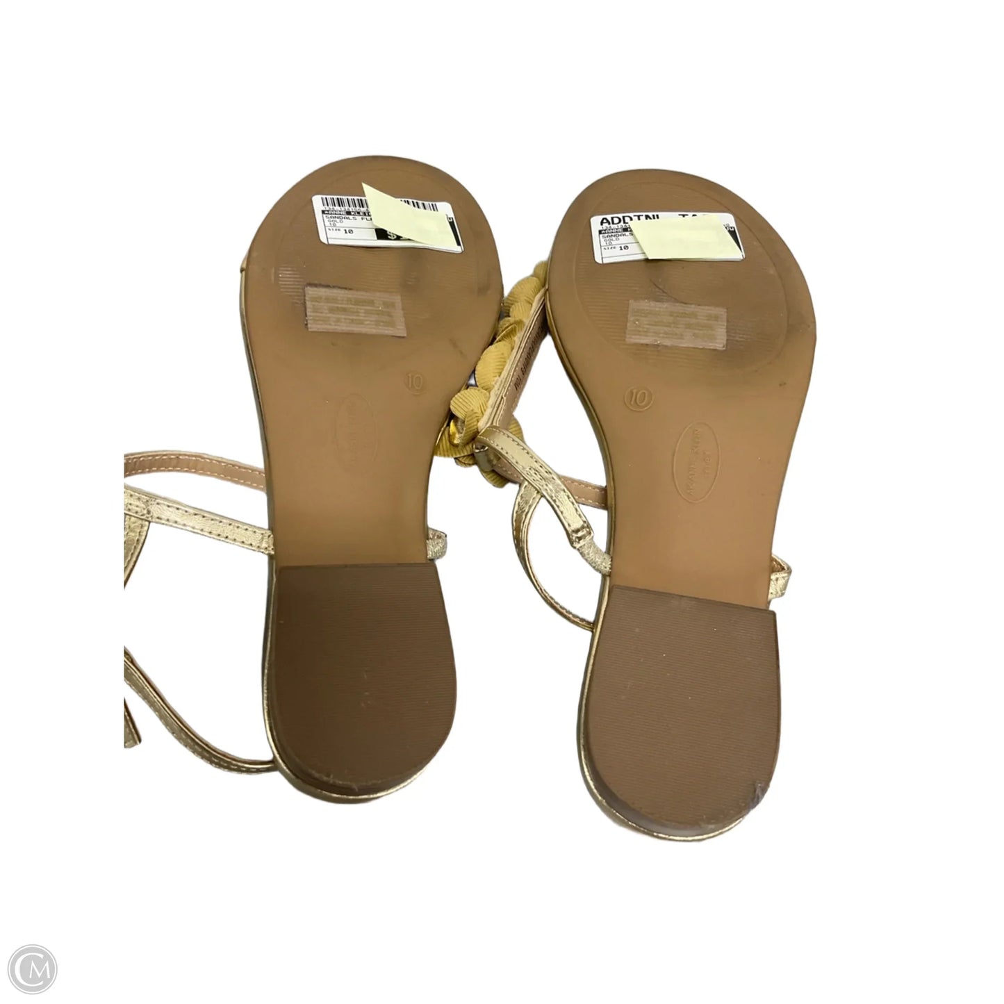 Sandals Flats By Anne Klein In Gold, Size: 10
