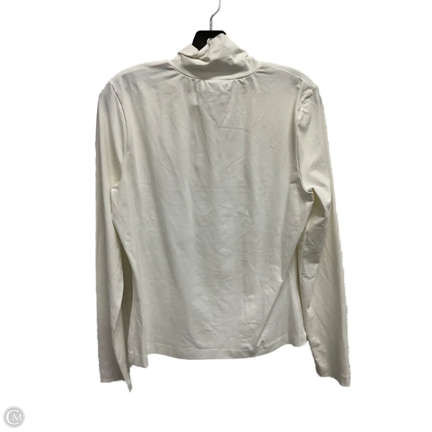 Top Long Sleeve Designer By St. John In White, Size: L