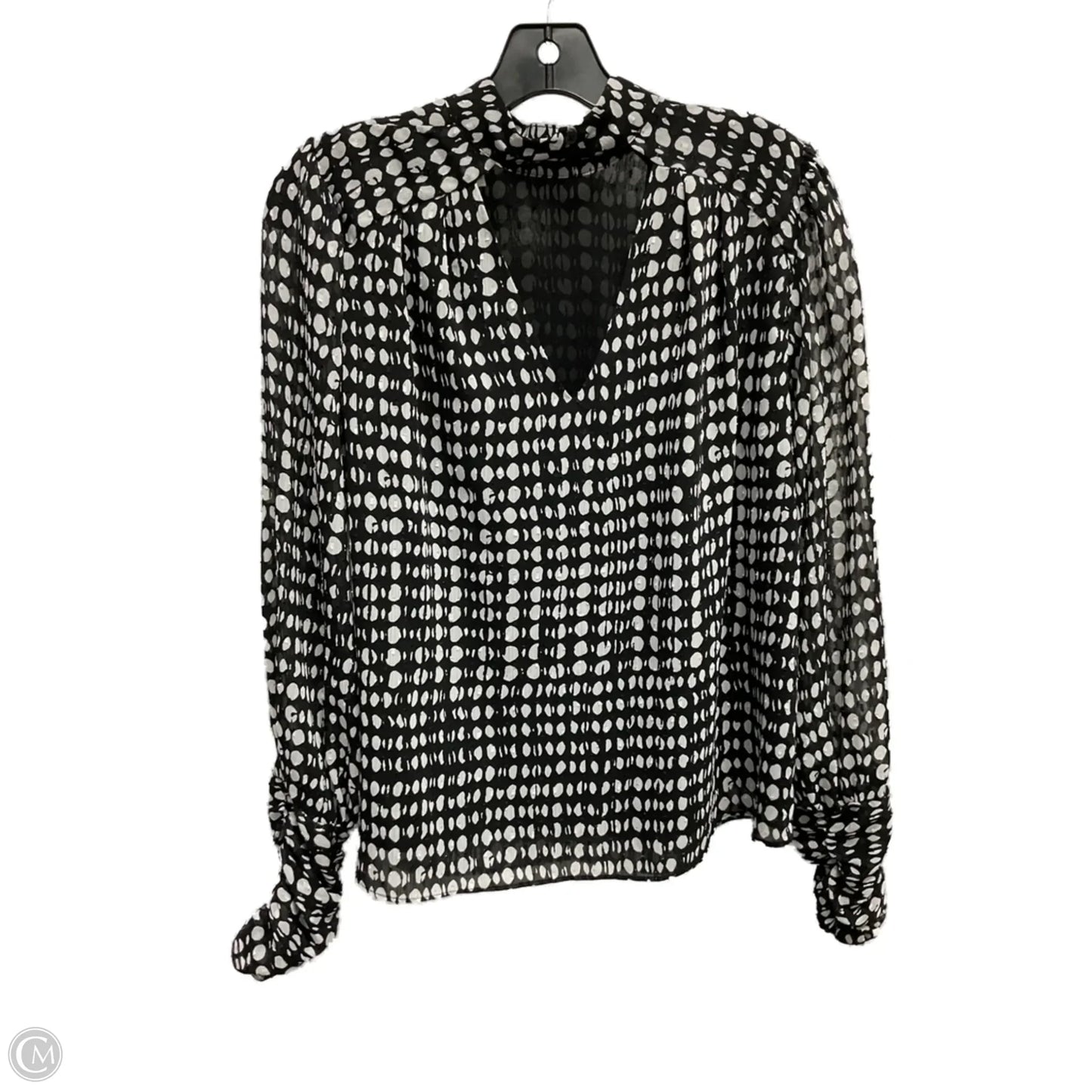 Blouse Long Sleeve By Joie In Polkadot Pattern, Size: Sp