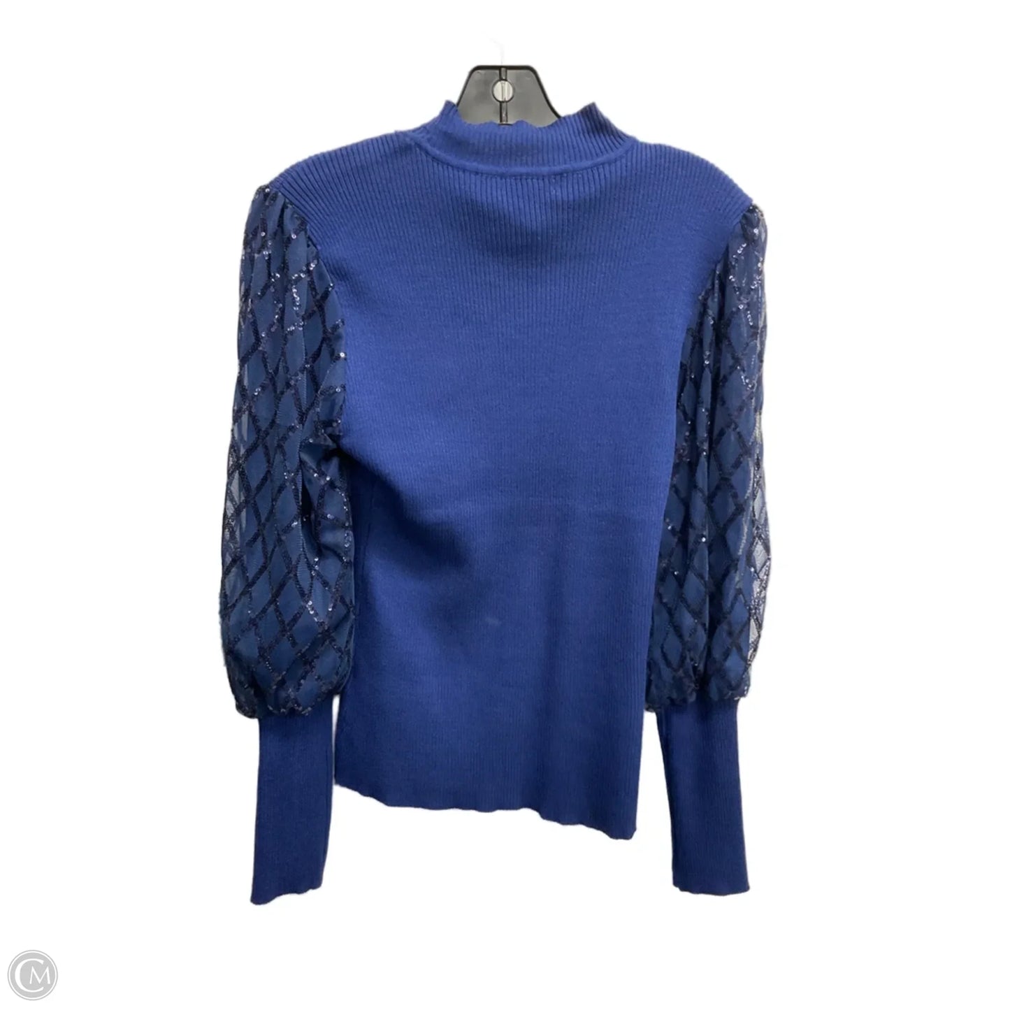 Top Long Sleeve By Cato In Blue, Size: L