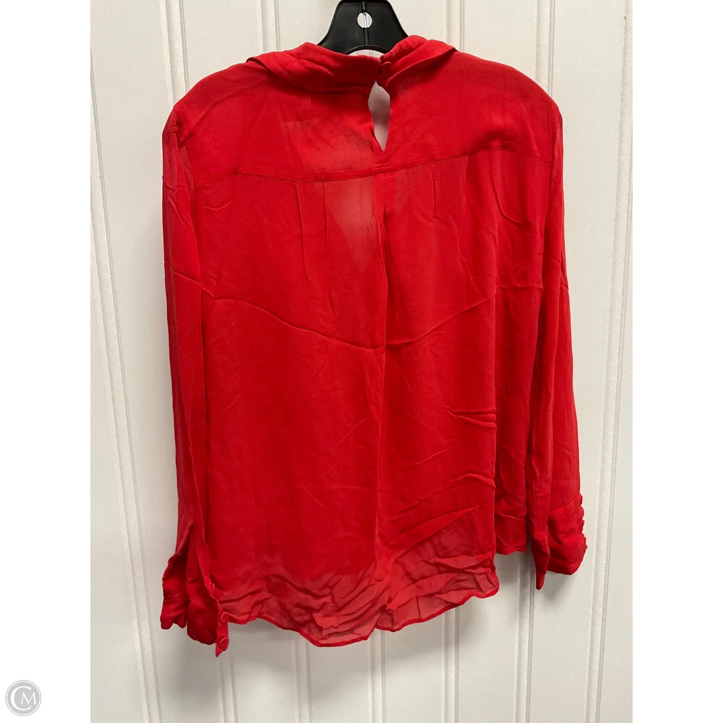 Top Long Sleeve By Bcbgmaxazria In Red, Size: M
