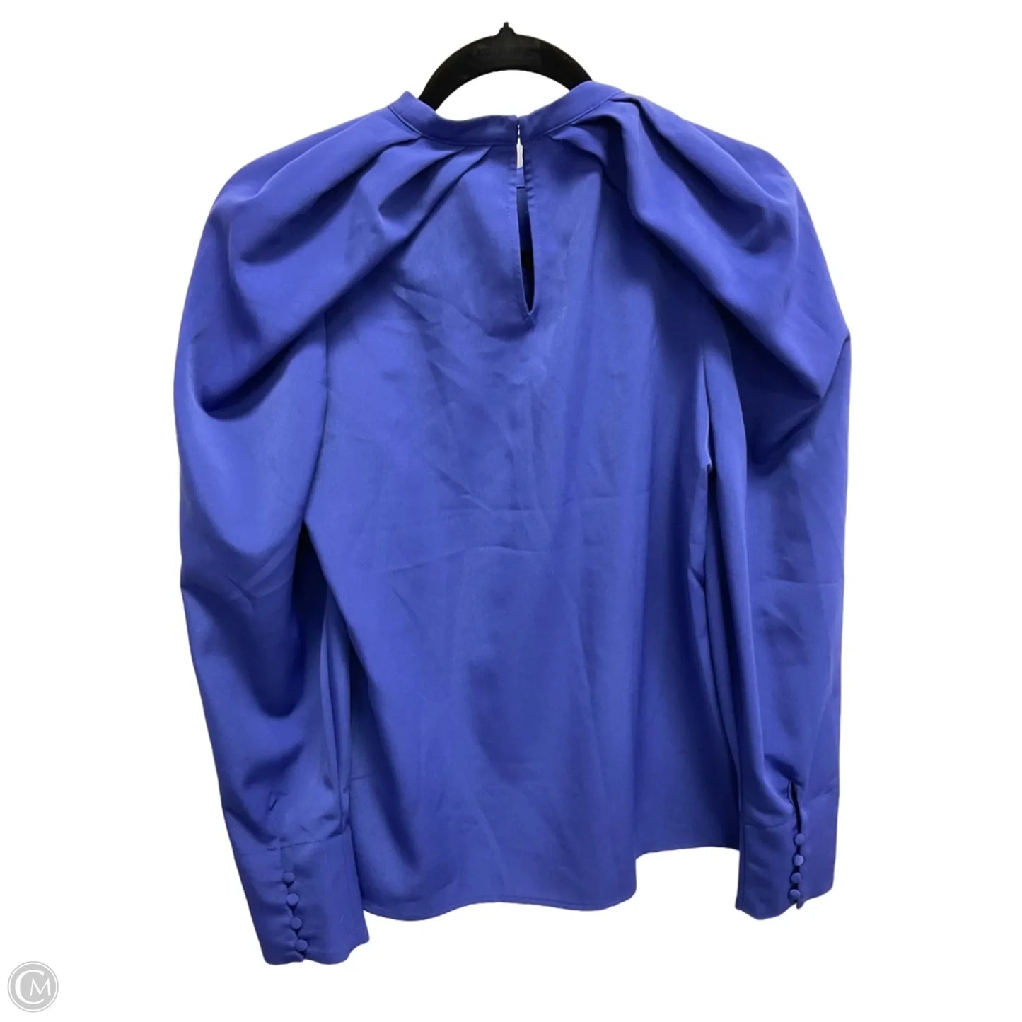 Blouse Long Sleeve By Express In Blue, Size: Sp