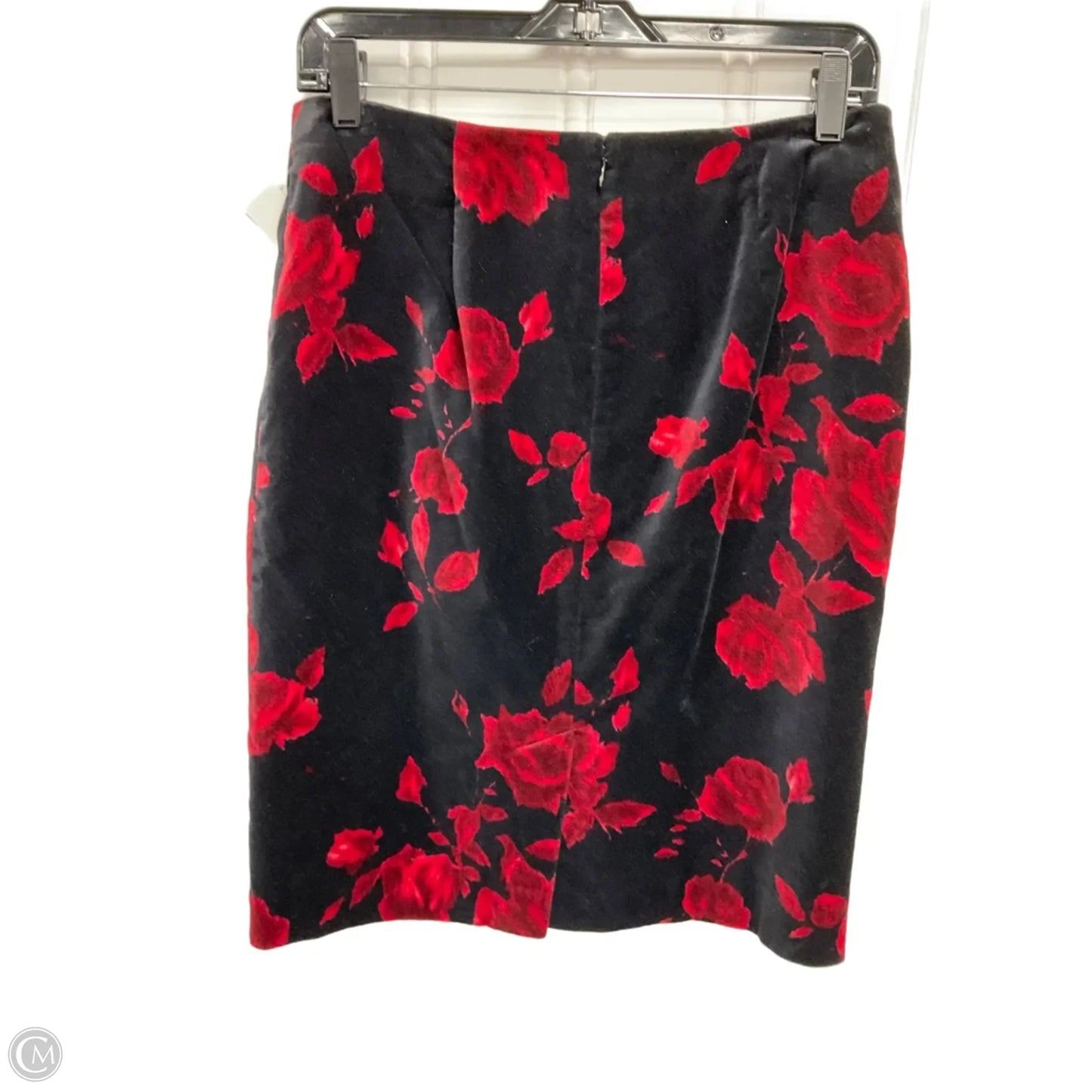 Skirt Midi By Talbots In Black & Red, Size: 6p