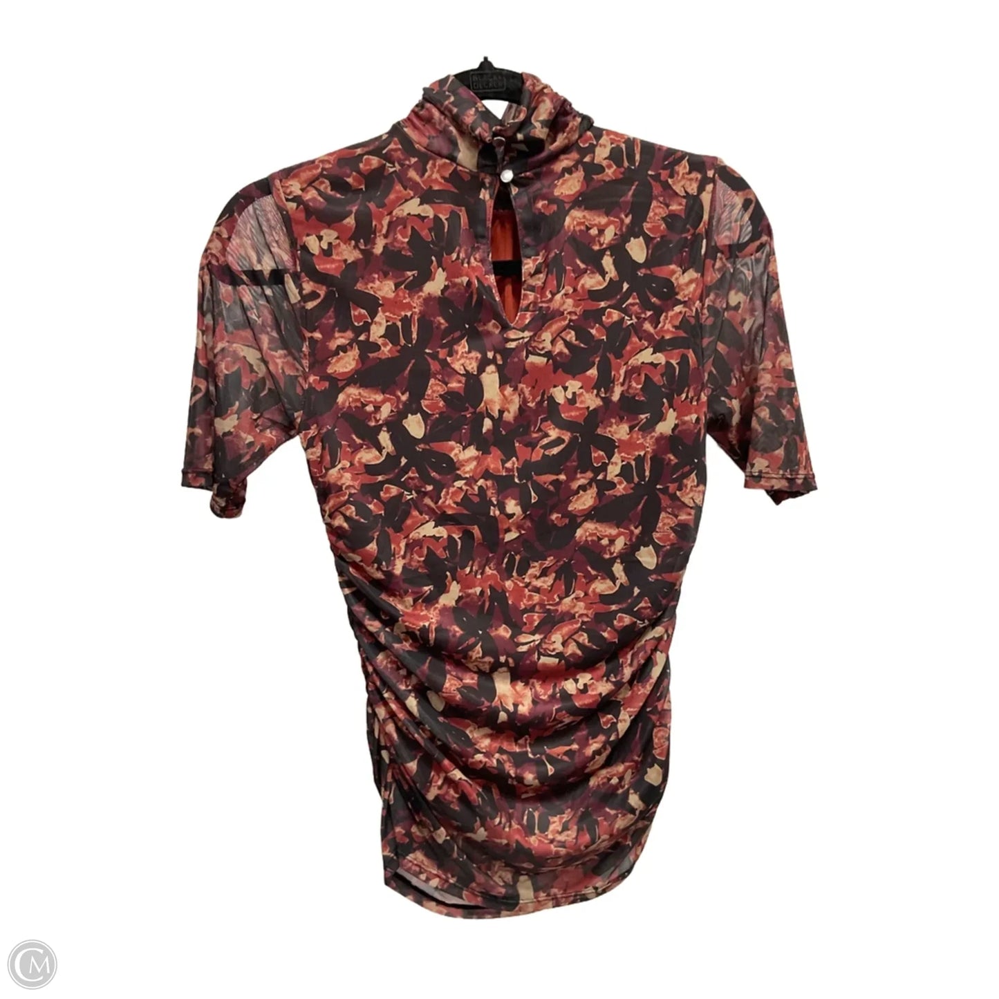 Top Short Sleeve By Cable And Gauge In Multi-colored, Size: S
