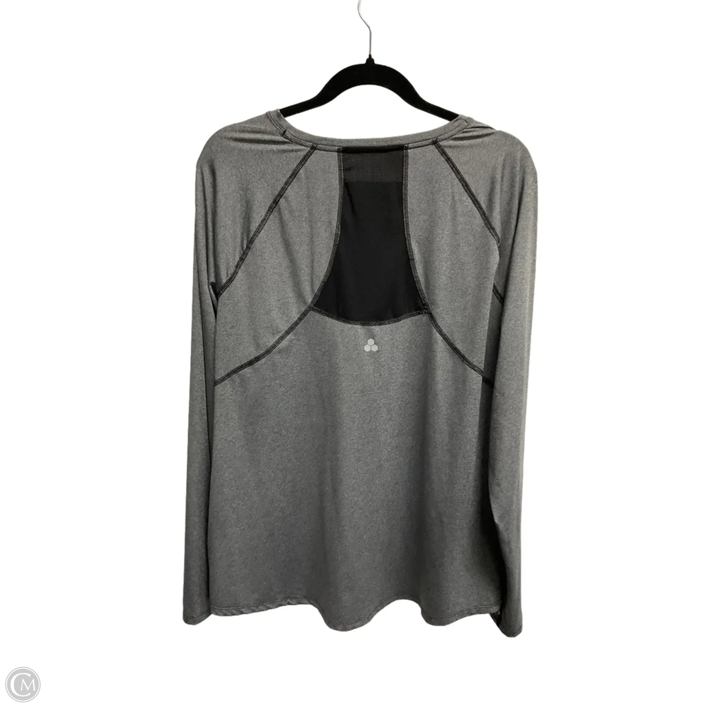 Athletic Top Long Sleeve Crewneck By Tek Gear In Grey, Size: Xxl