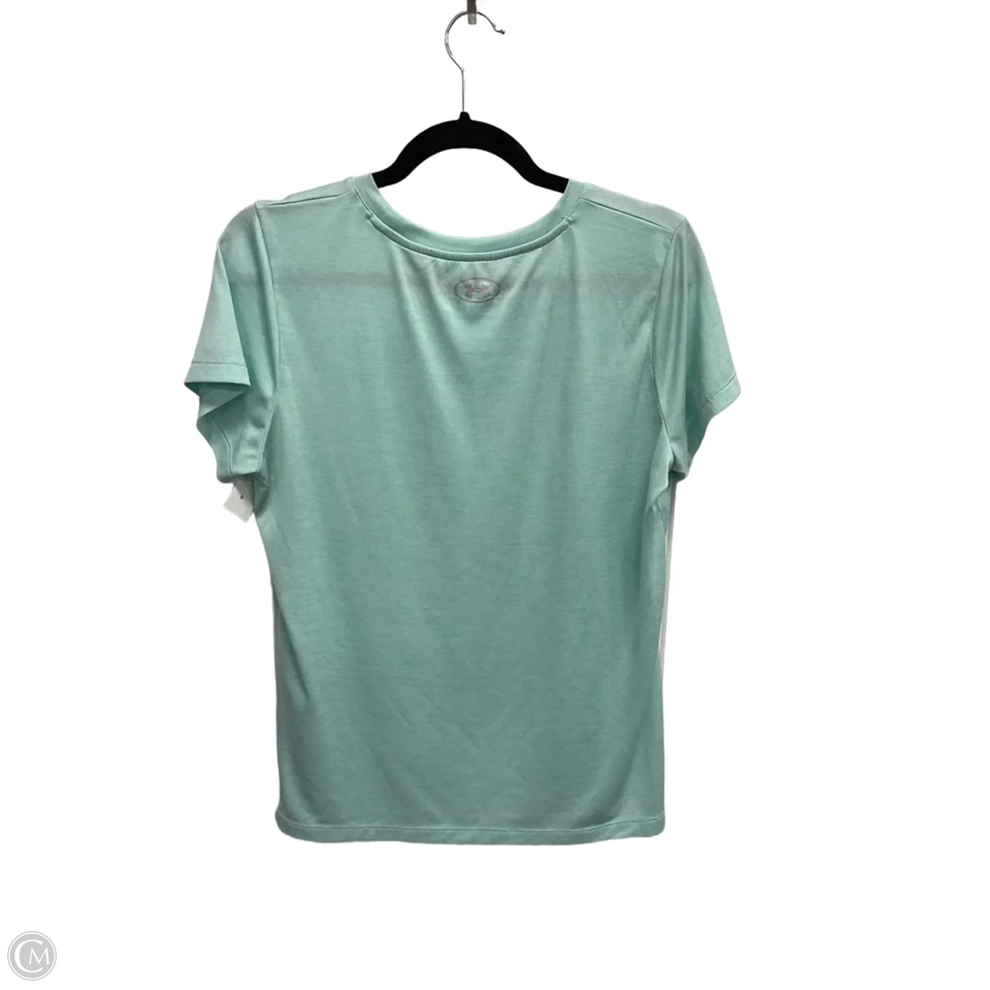 Athletic Top Short Sleeve By Under Armour In Blue, Size: L