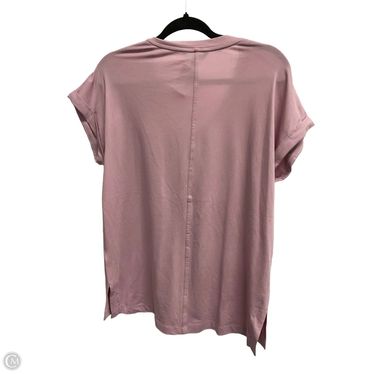 Top Short Sleeve Basic By Banana Republic In Pink, Size: M