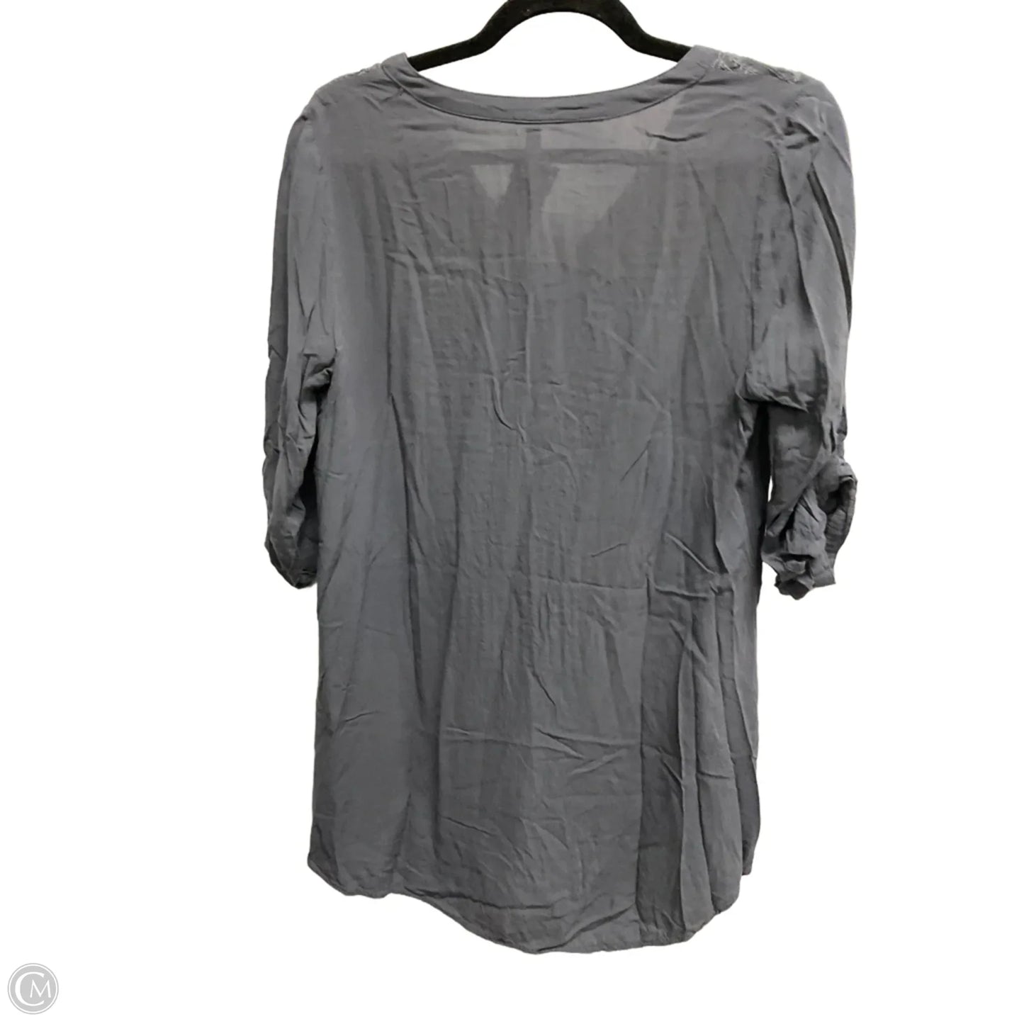 Tunic Long Sleeve By Clothes Mentor In Grey, Size: S