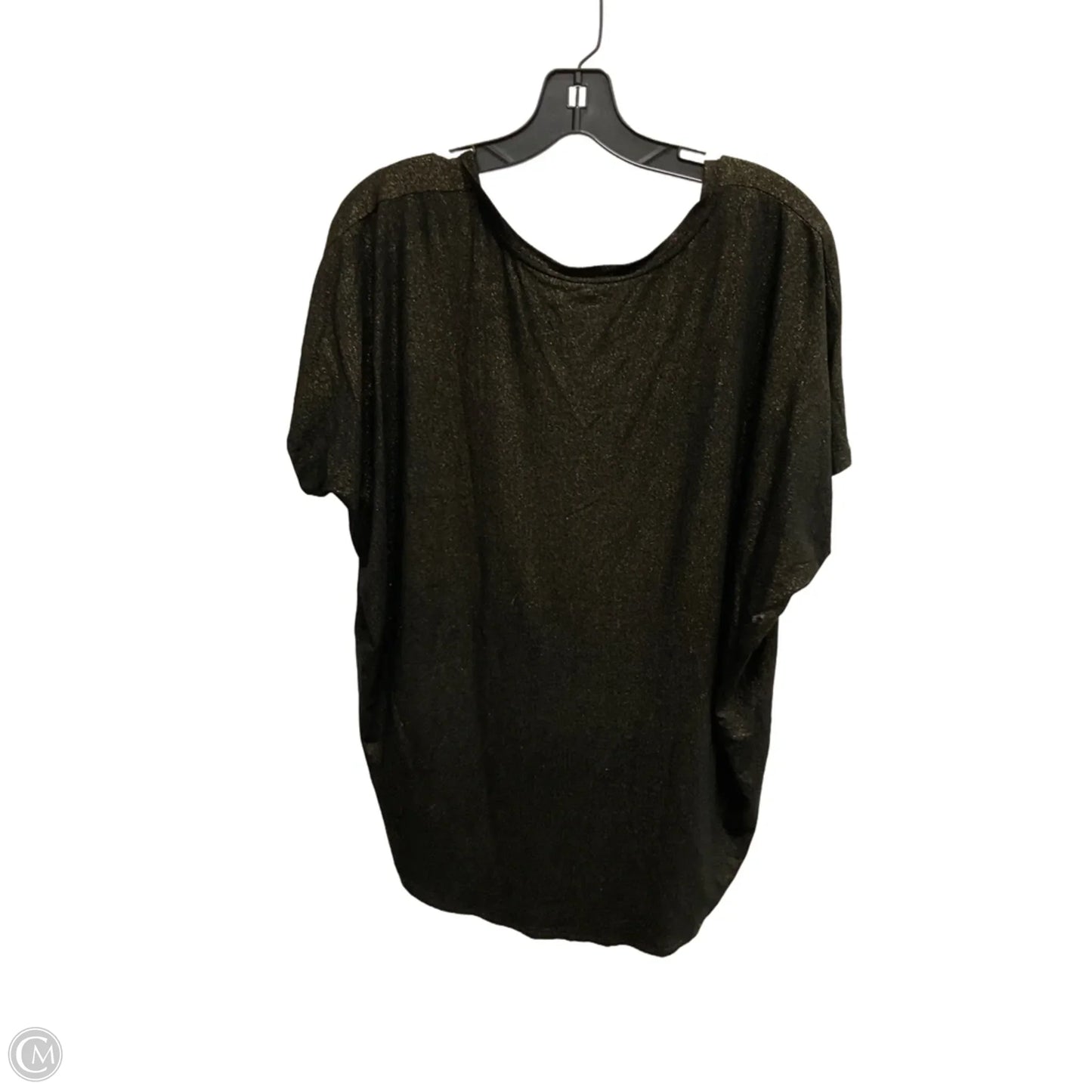 Top Short Sleeve By Express In Black, Size: L