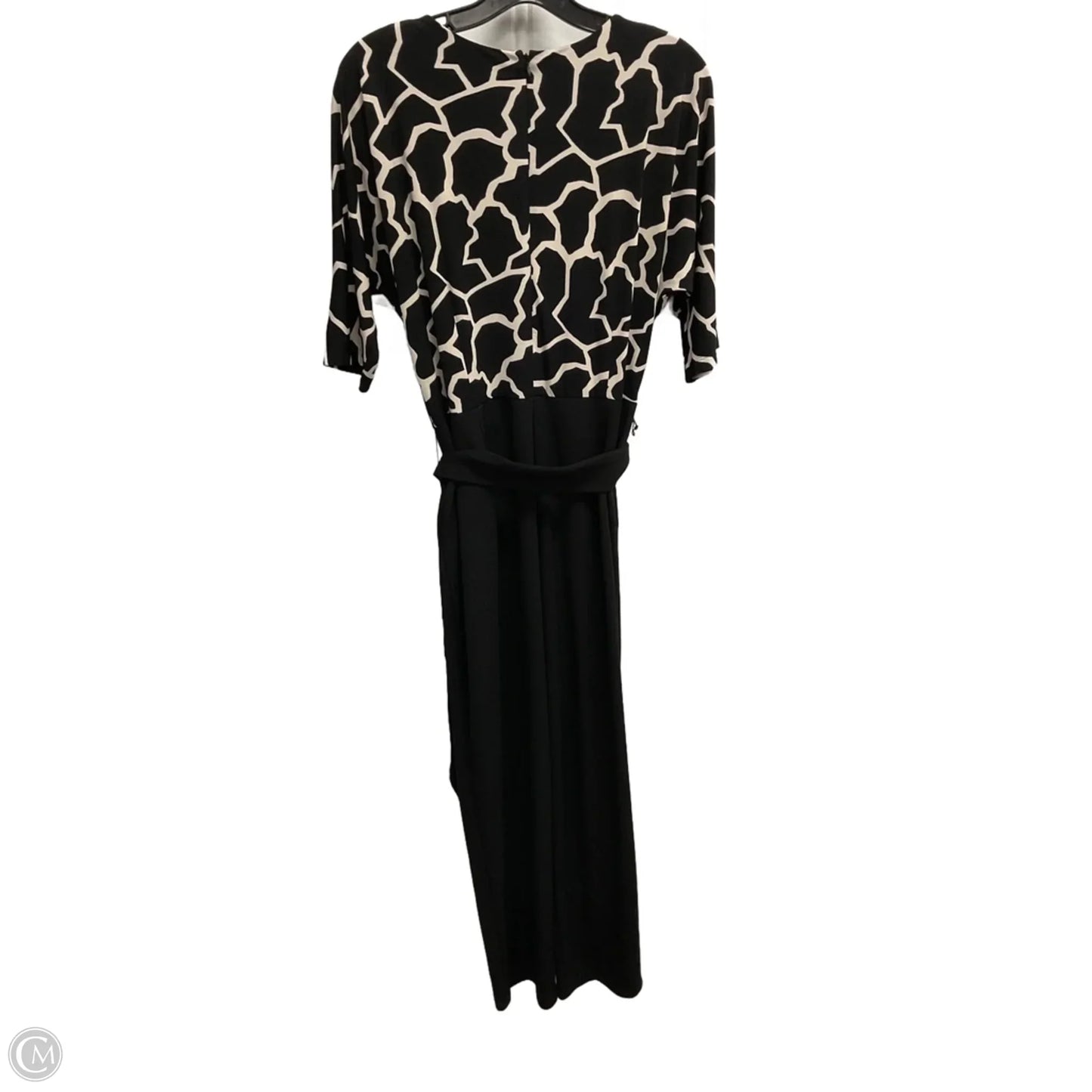 Jumpsuit By Cato In Black & Cream, Size: L