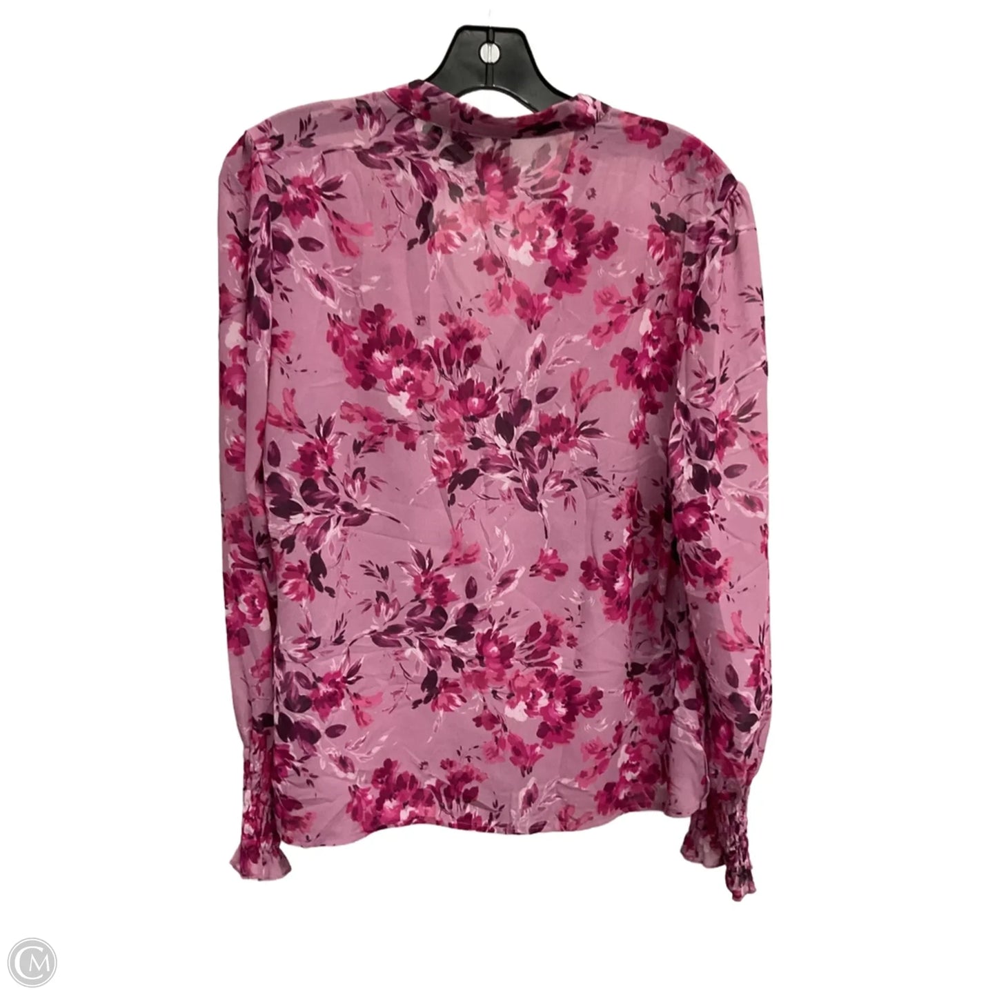 Blouse Long Sleeve By Kut In Pink, Size: S