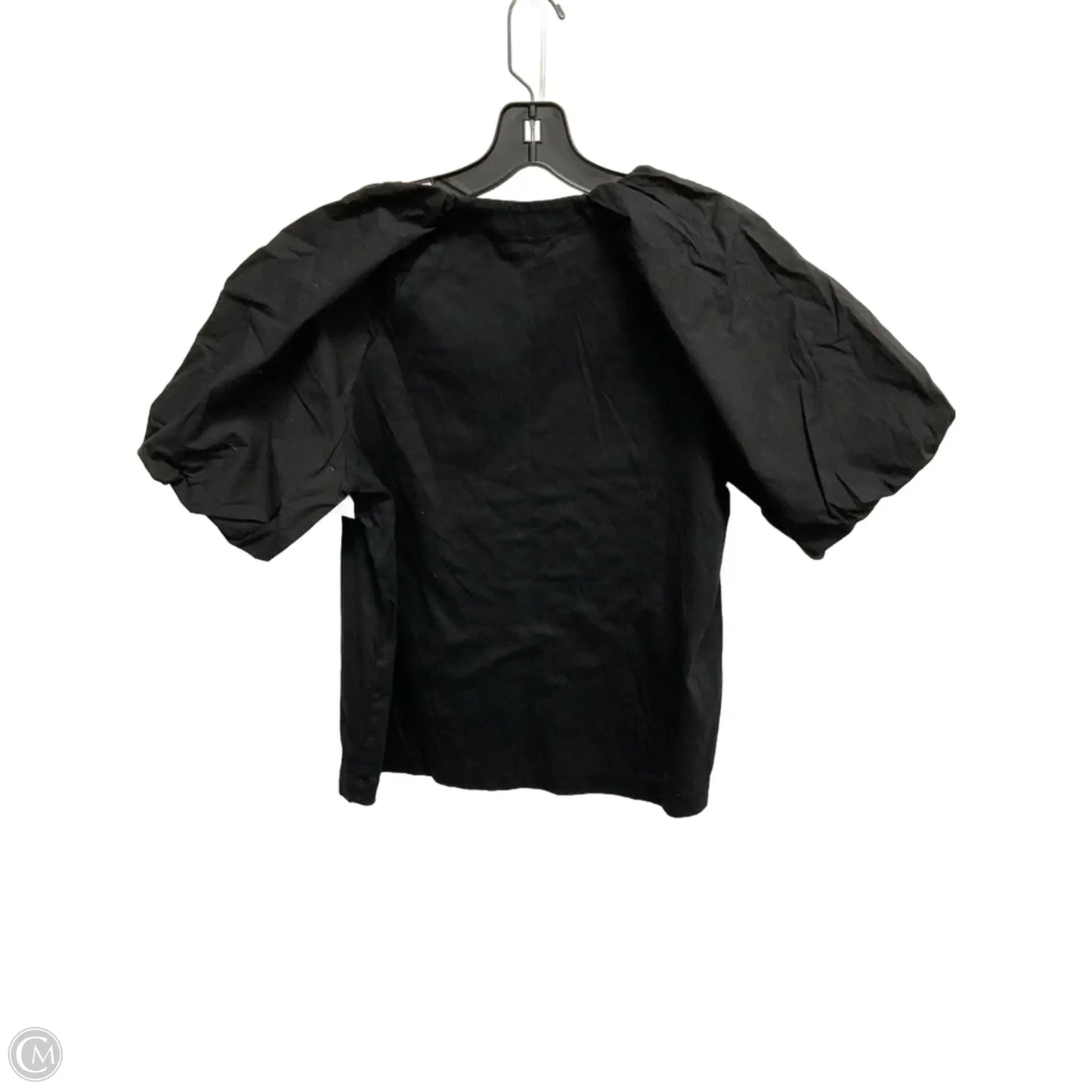 Top Short Sleeve By Banana Republic In Black, Size: M
