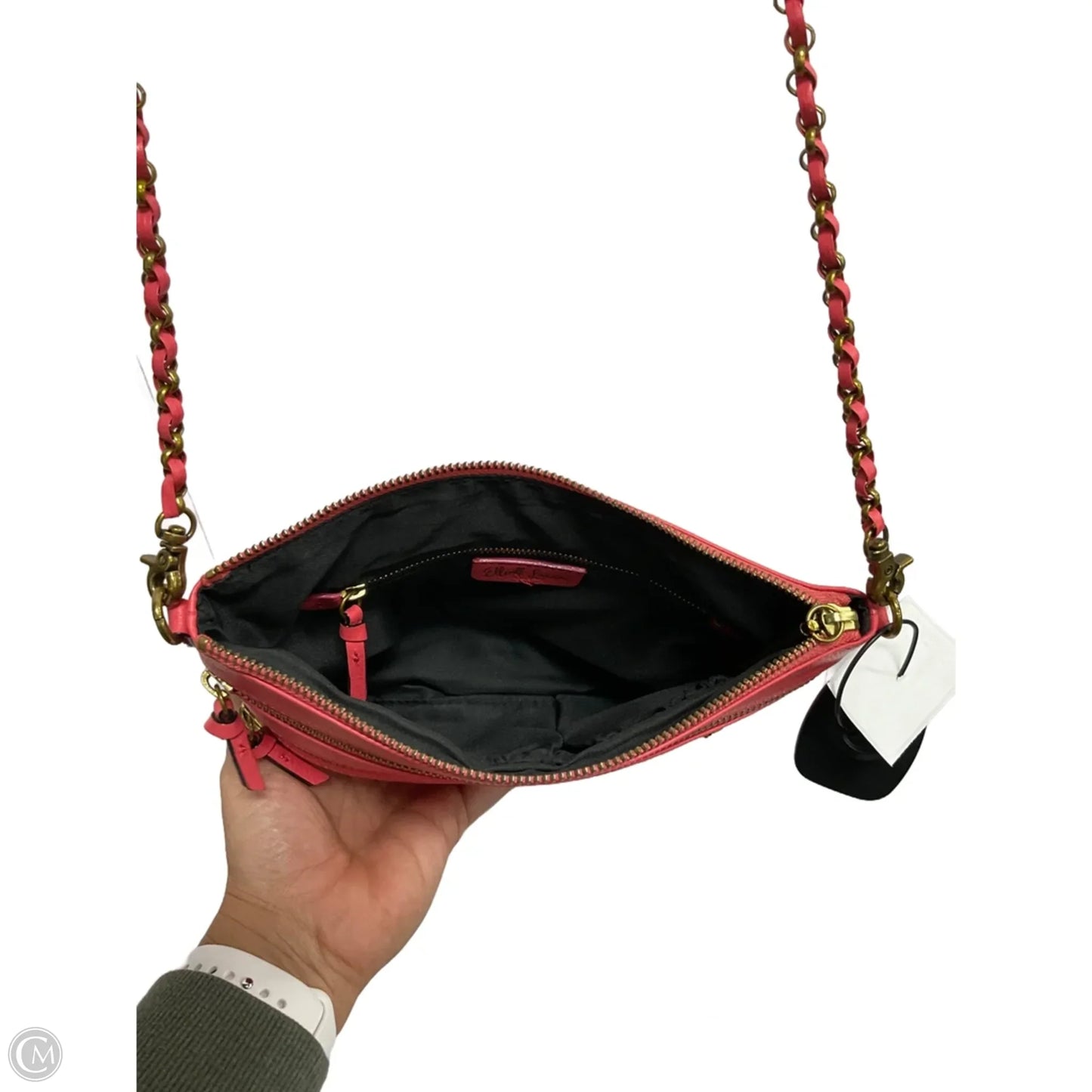 Crossbody Leather By Elliot Lucca, Size: Medium