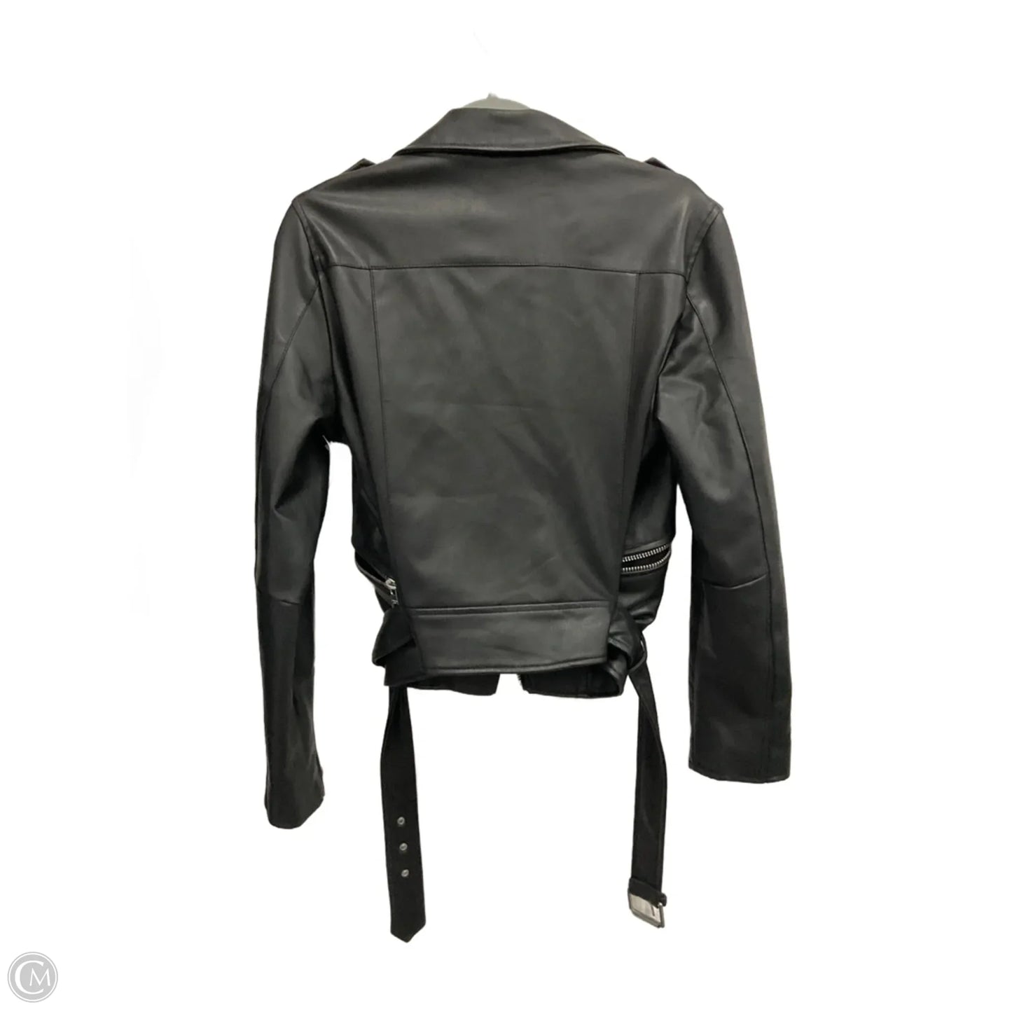 Jacket Moto By Calvin Klein In Black, Size: L