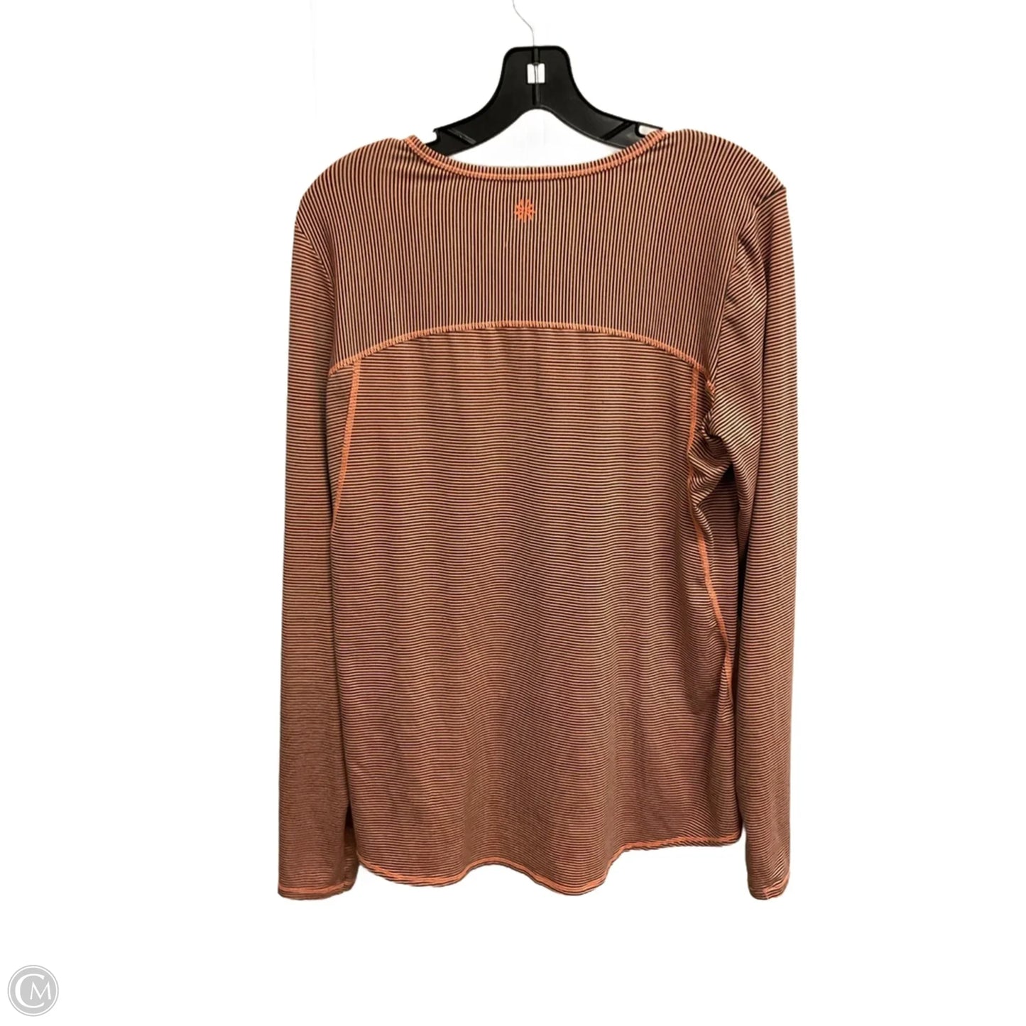 Athletic Top Long Sleeve Crewneck By Athleta In Orange, Size: L