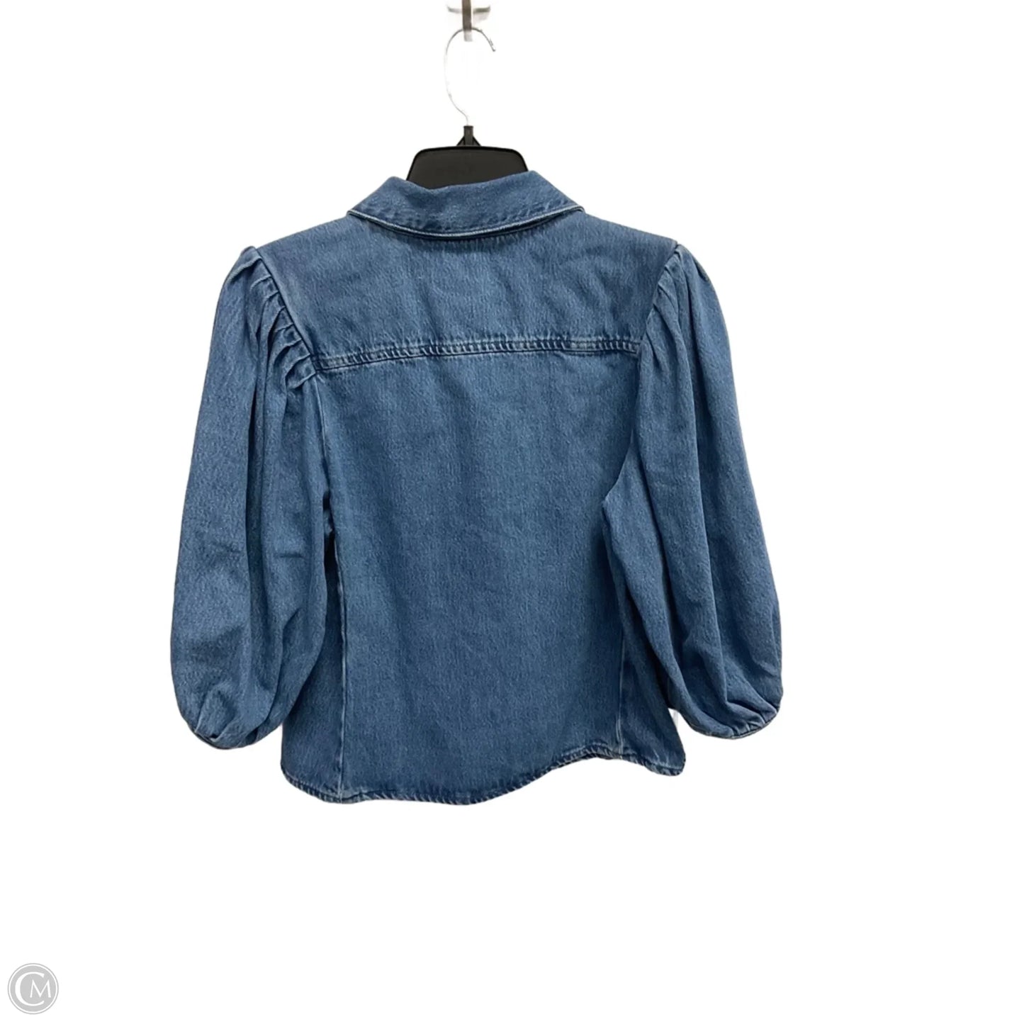 Jacket Denim By Zara In Blue, Size: L