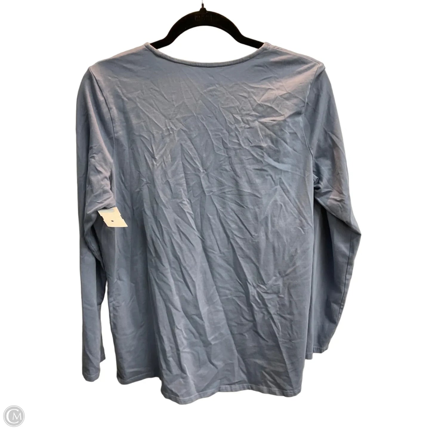 Top Long Sleeve Basic By Pure Jill In Blue, Size: M