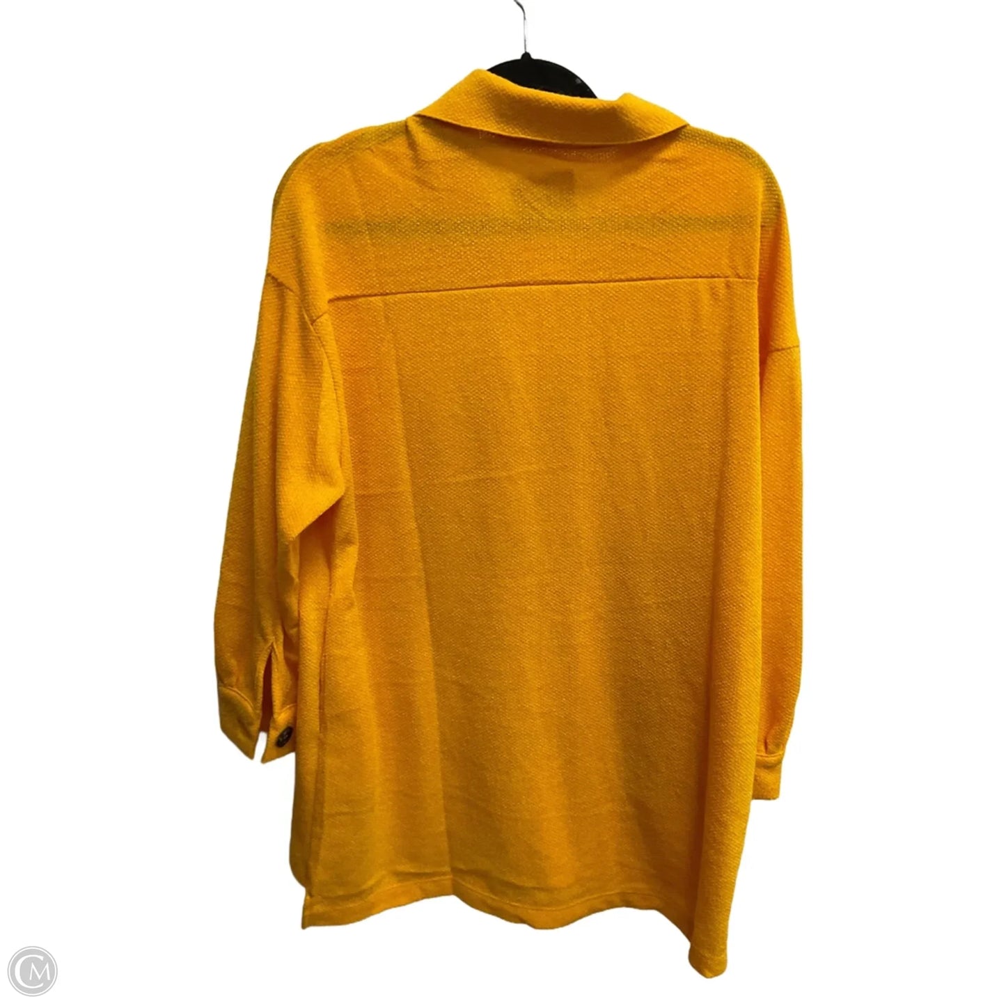 Jacket Shirt By Zenana In Yellow, Size: S