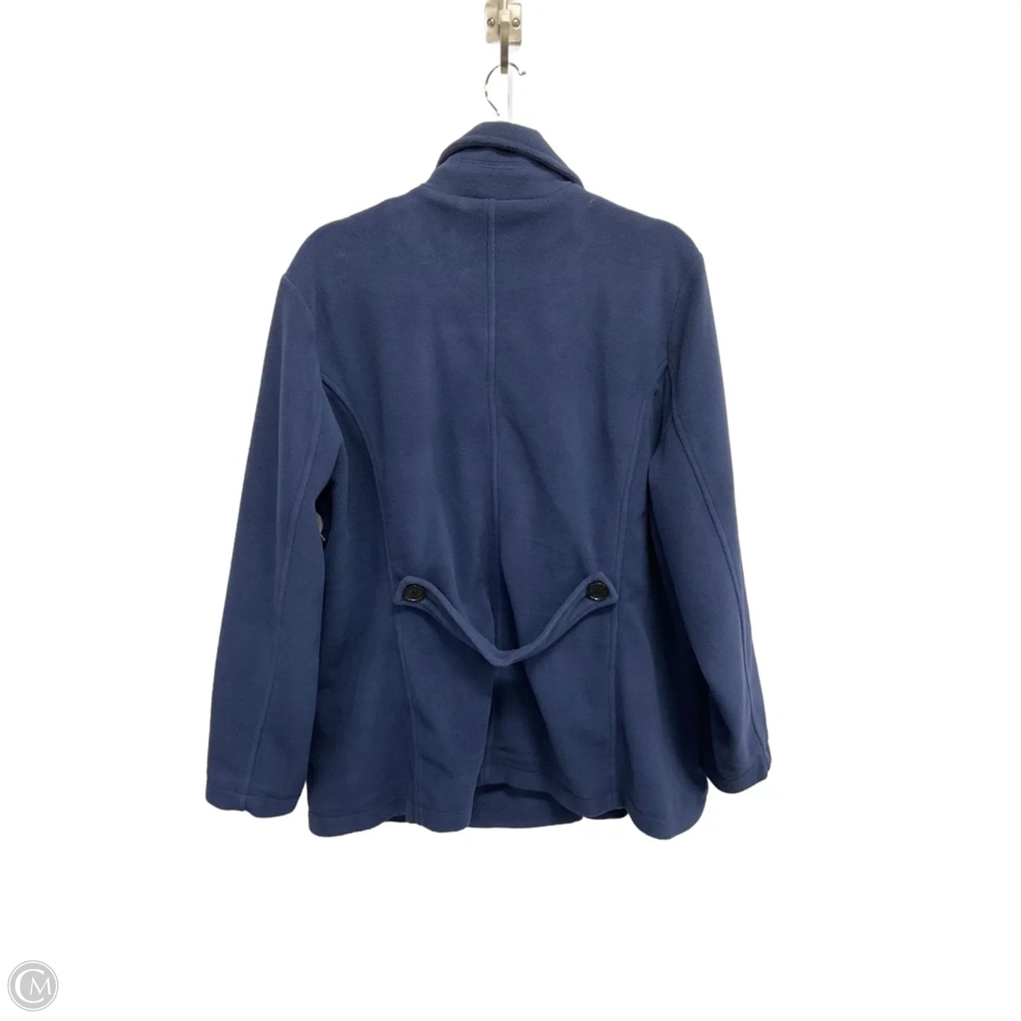 Coat Peacoat By Lands End In Blue, Size: 1x