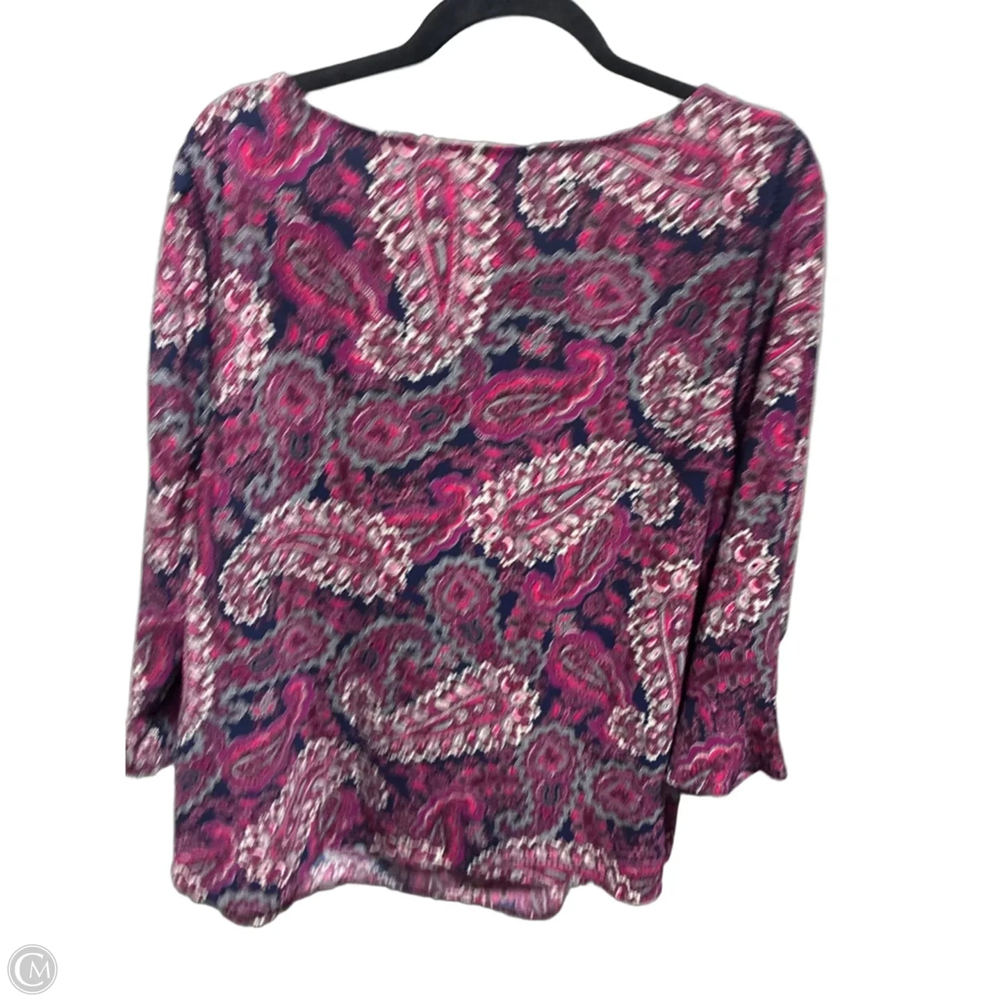 Top Long Sleeve By Talbots In Purple, Size: L