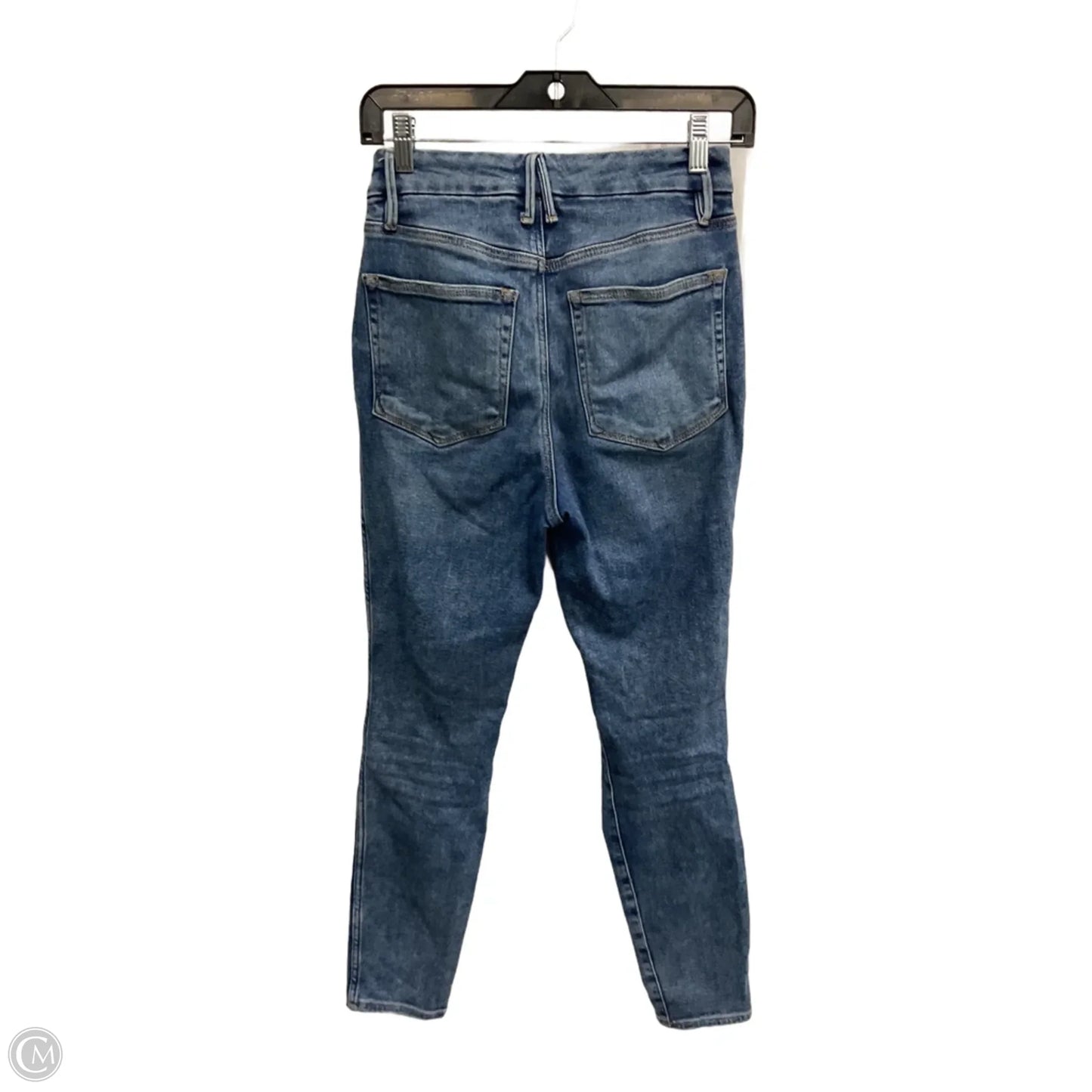 Jeans Skinny By Good American In Blue, Size: 4