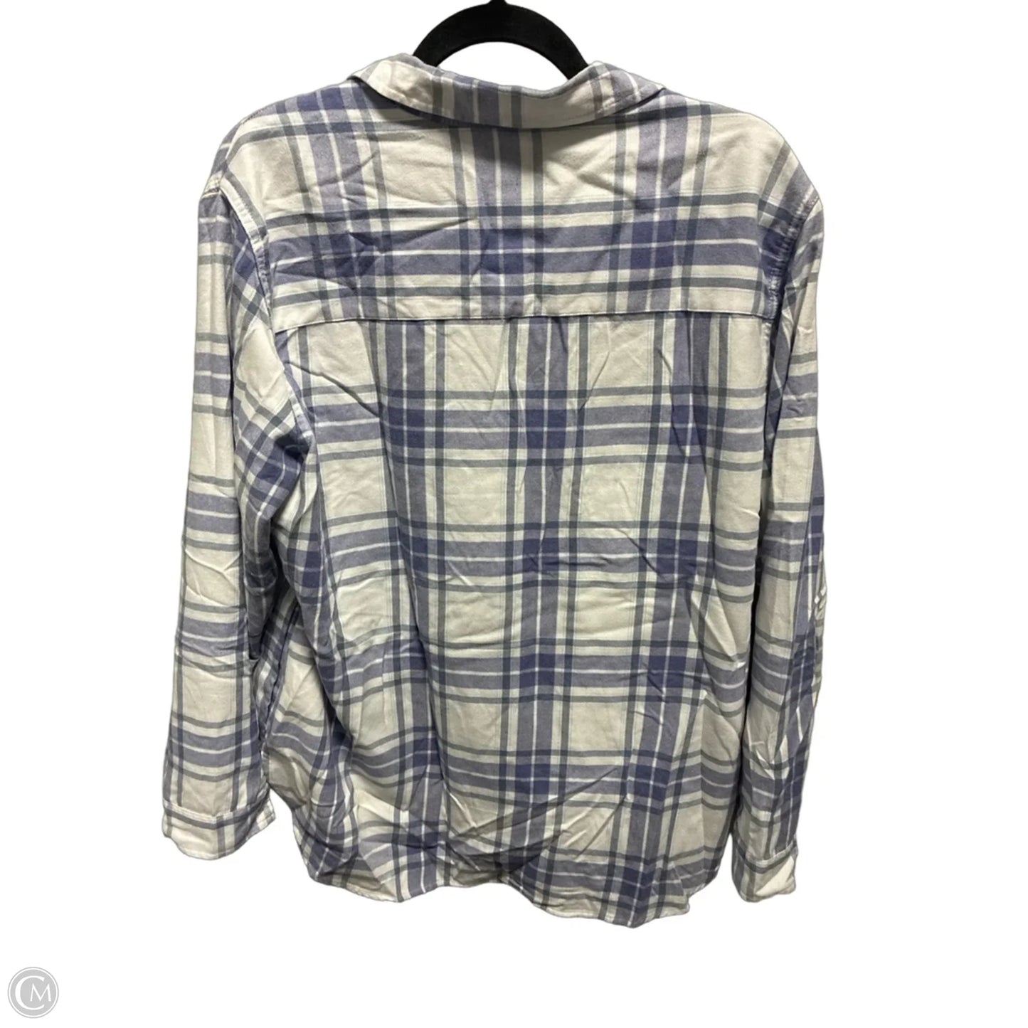 Top Long Sleeve By Jachs Girlfirend In Plaid Pattern, Size: L