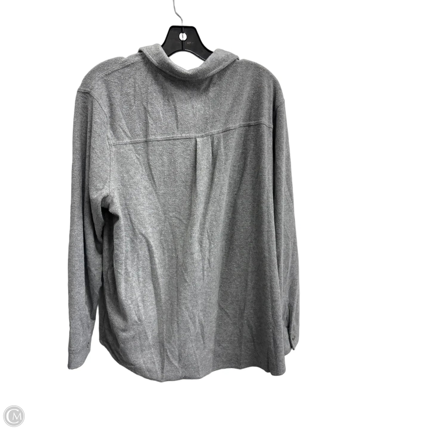 Top Long Sleeve By Clothes Mentor In Grey, Size: Xl