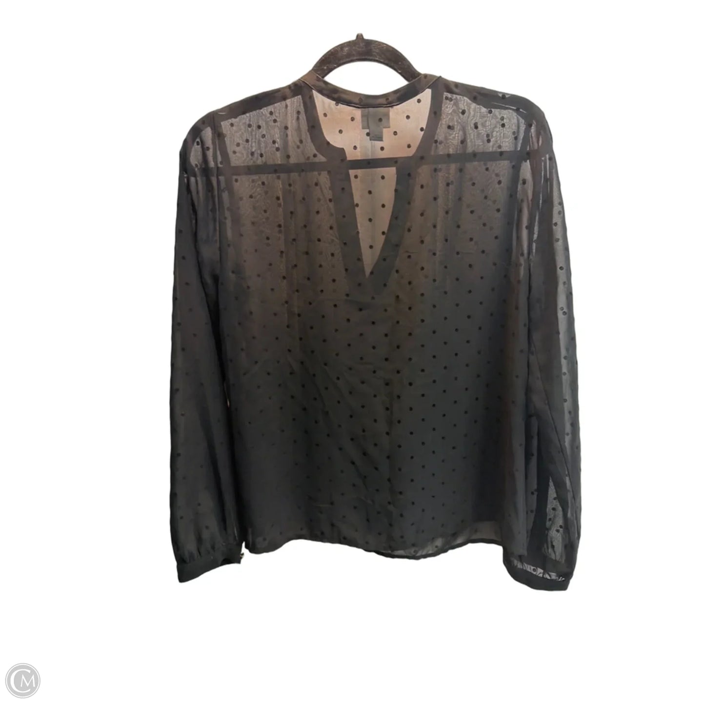 Top Long Sleeve By A New Day In Black, Size: S