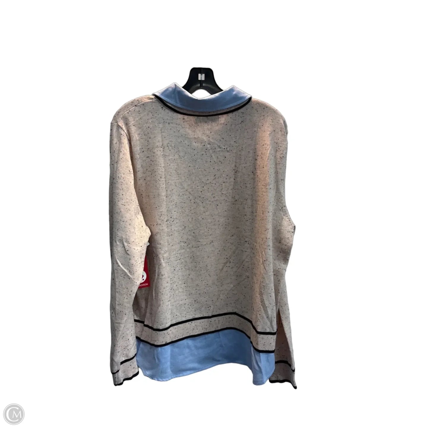 Top Long Sleeve By 89th And Madison In Blue & Pink, Size: Xl
