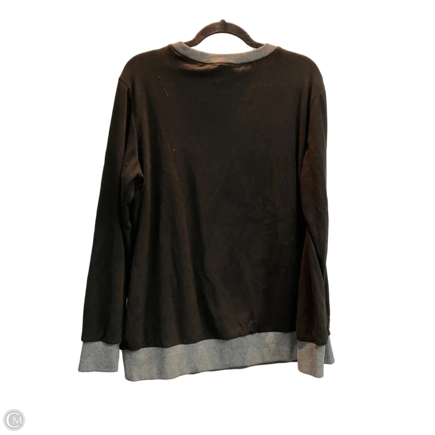 Top Long Sleeve By Clothes Mentor In Black, Size: L
