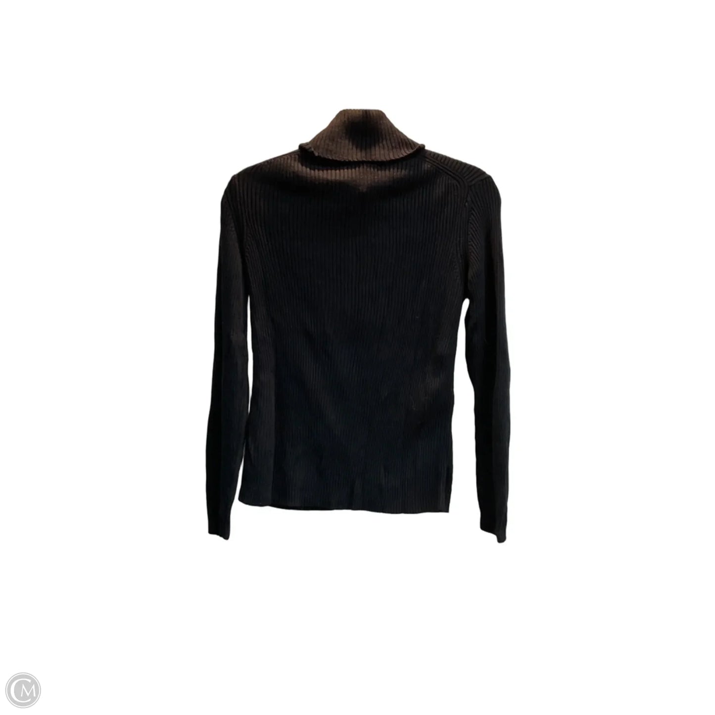 Top Long Sleeve By Banana Republic In Black, Size: M