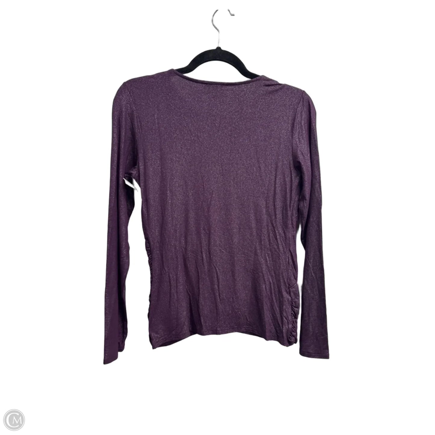 Top Long Sleeve By Express In Purple, Size: M