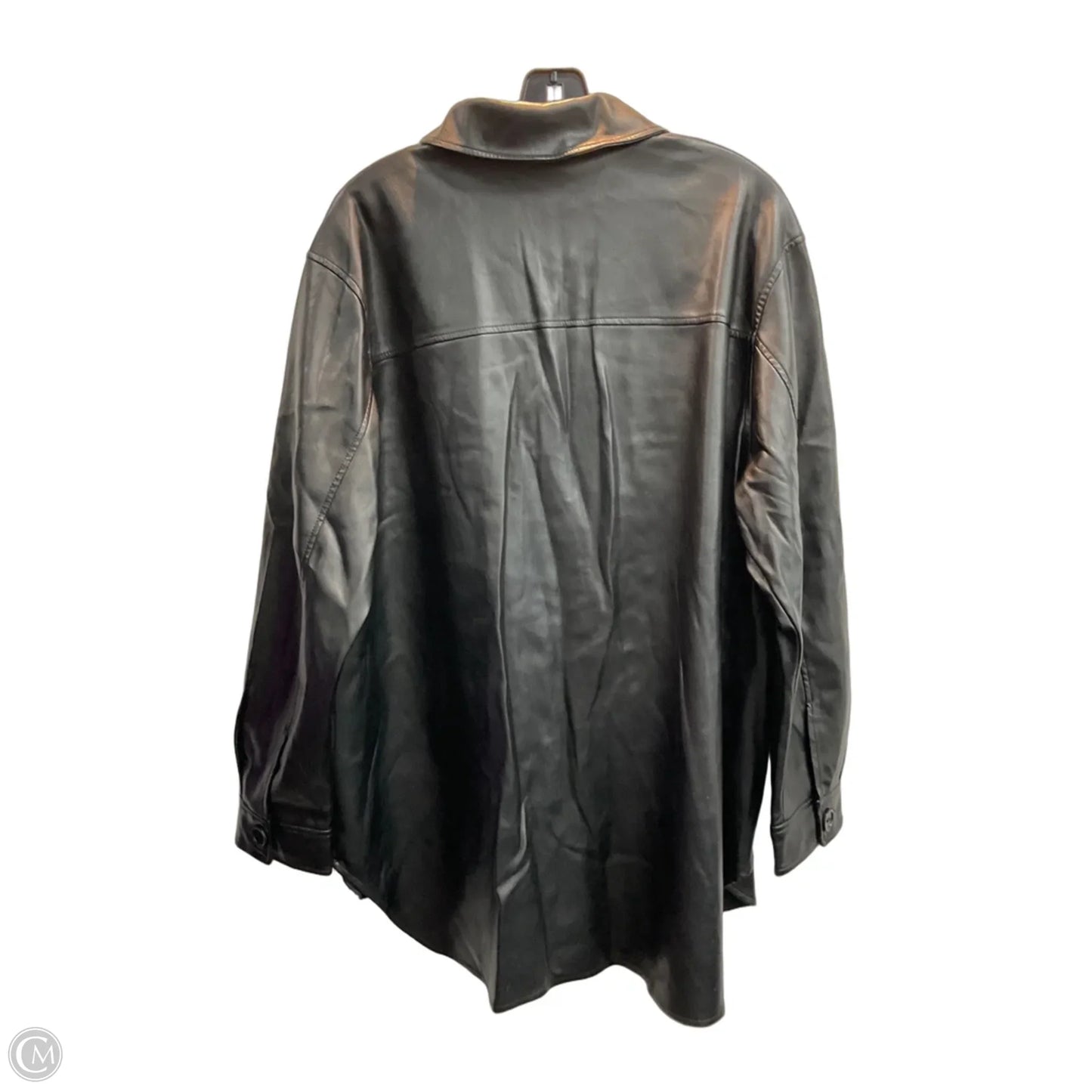 Jacket Shirt By Time And Tru In Black, Size: Xxl