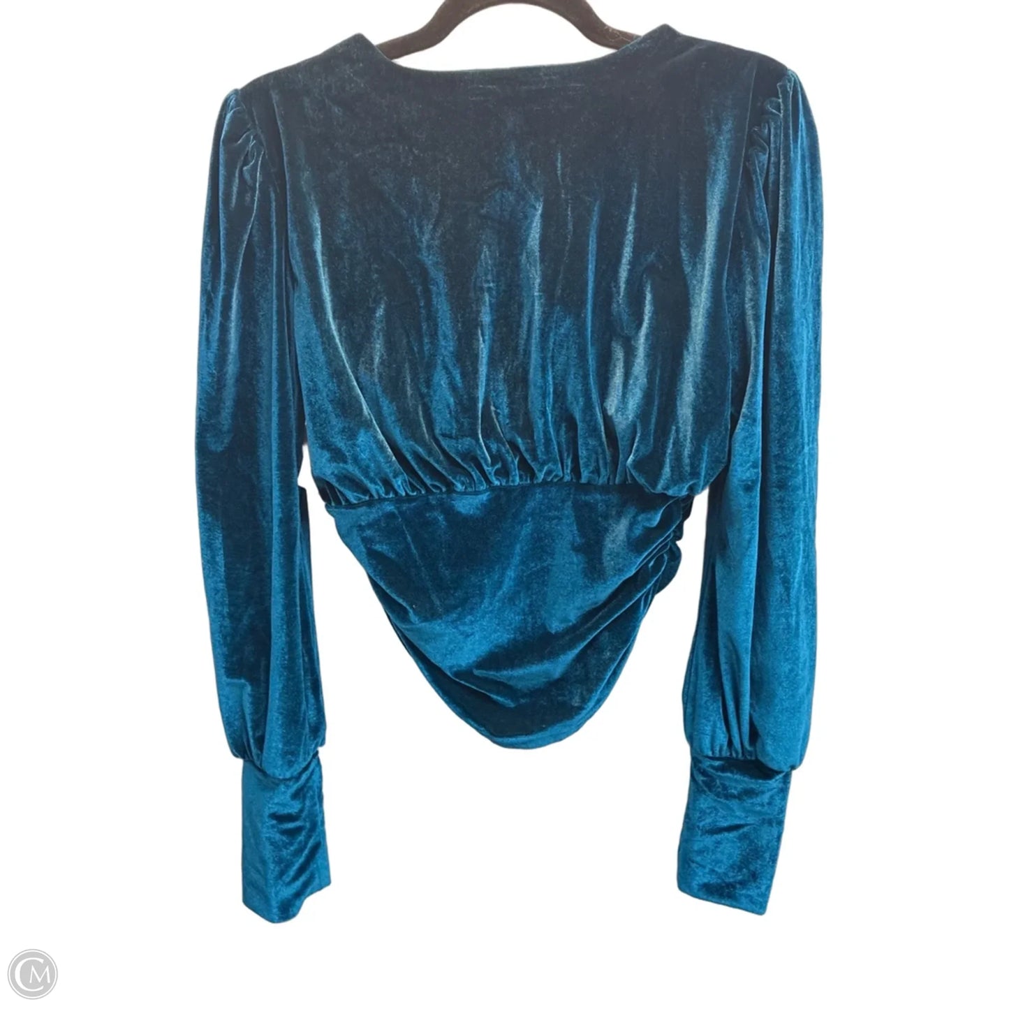 Blouse Long Sleeve By She + Sky In Blue, Size: S