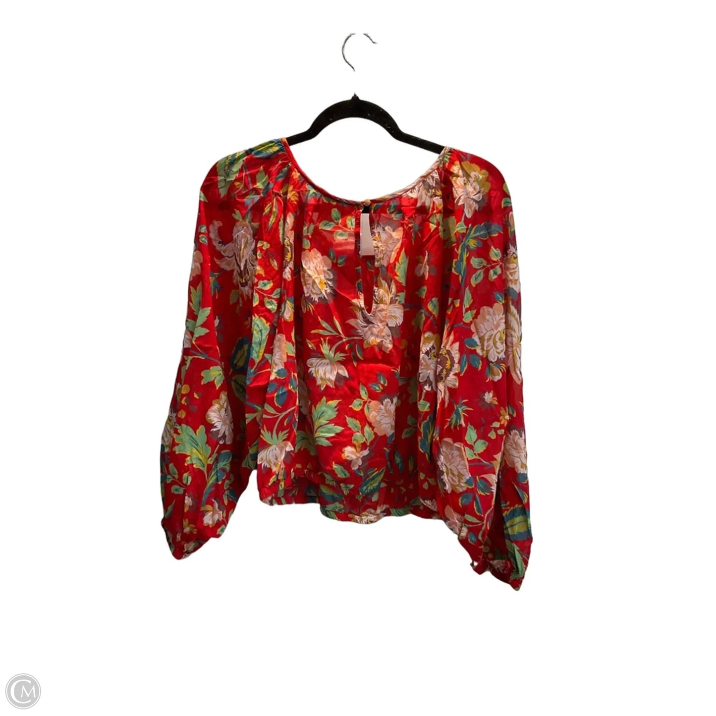 Blouse Long Sleeve By Maeve In Floral Print, Size: M