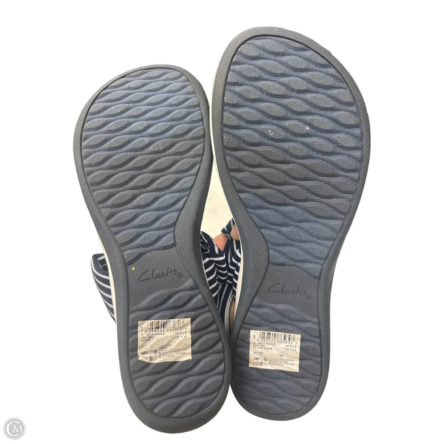 Sandals Sport By Clarks In Navy, Size: 11