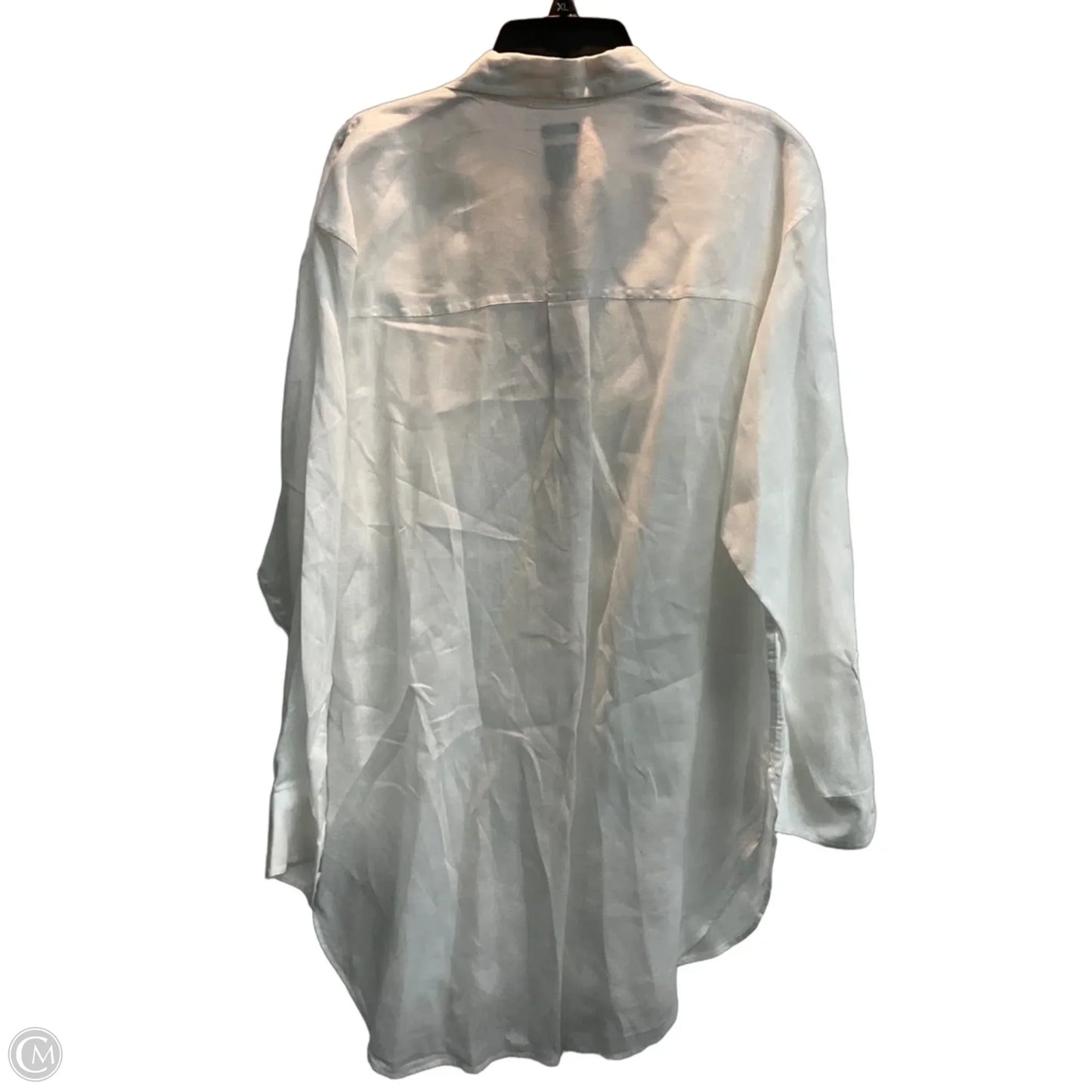 Tunic Long Sleeve By Gap In White, Size: L