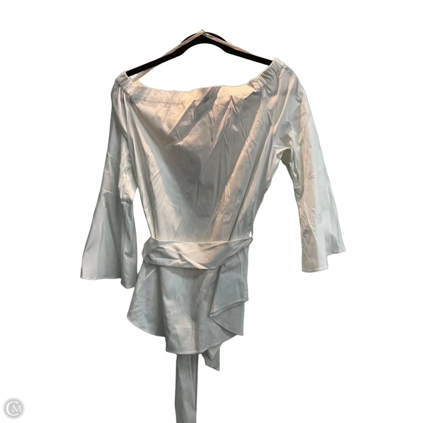Blouse Long Sleeve By White House Black Market In White, Size: L