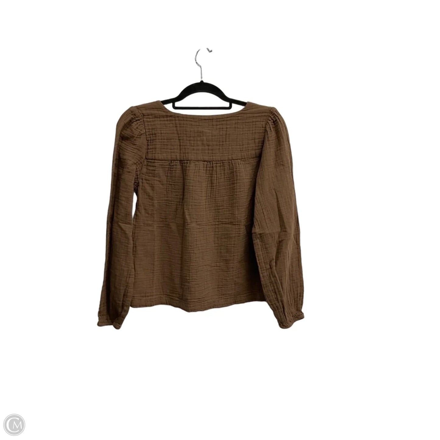 Top Long Sleeve By Gap In Brown, Size: Xs