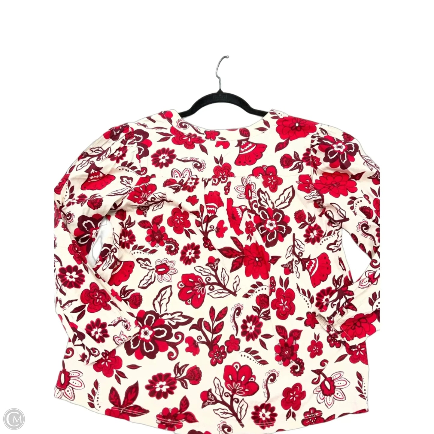 Top Long Sleeve By Loft In Floral Print, Size: Xs