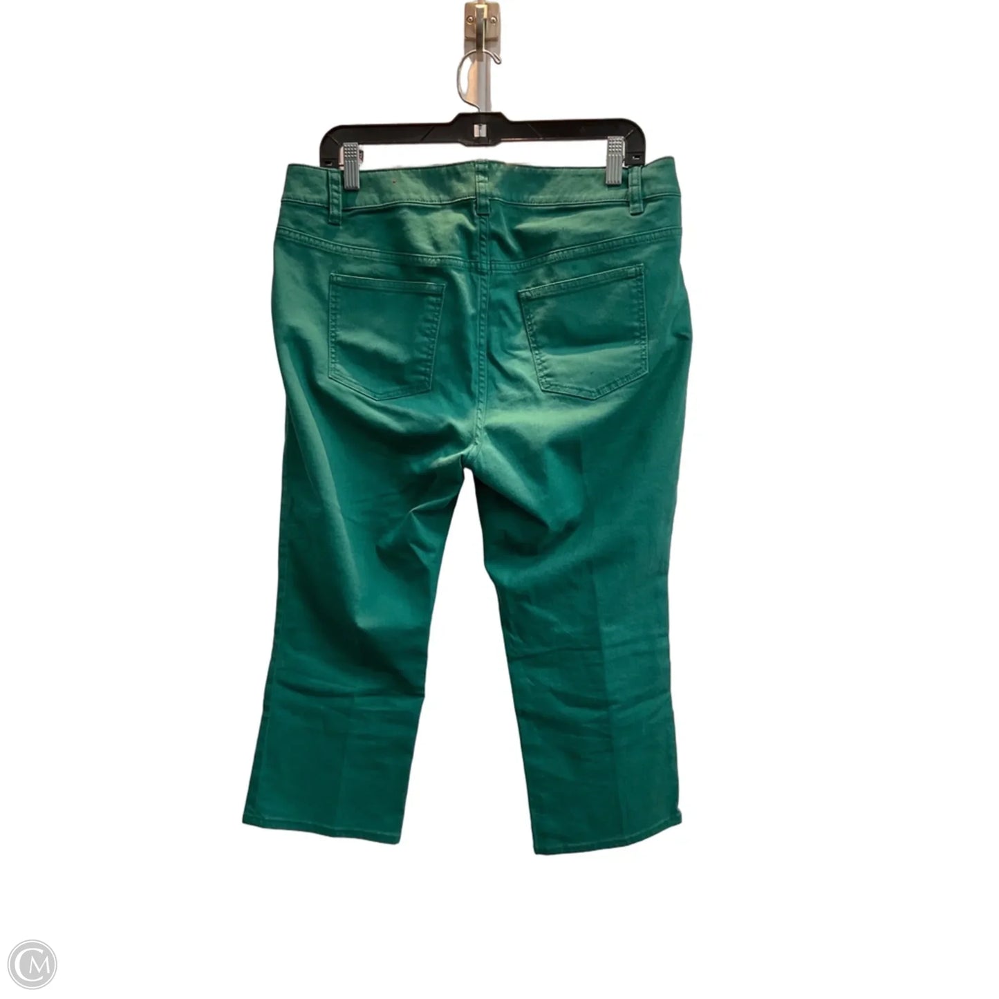 Jeans Wide Leg By Talbots In Green, Size: 14p
