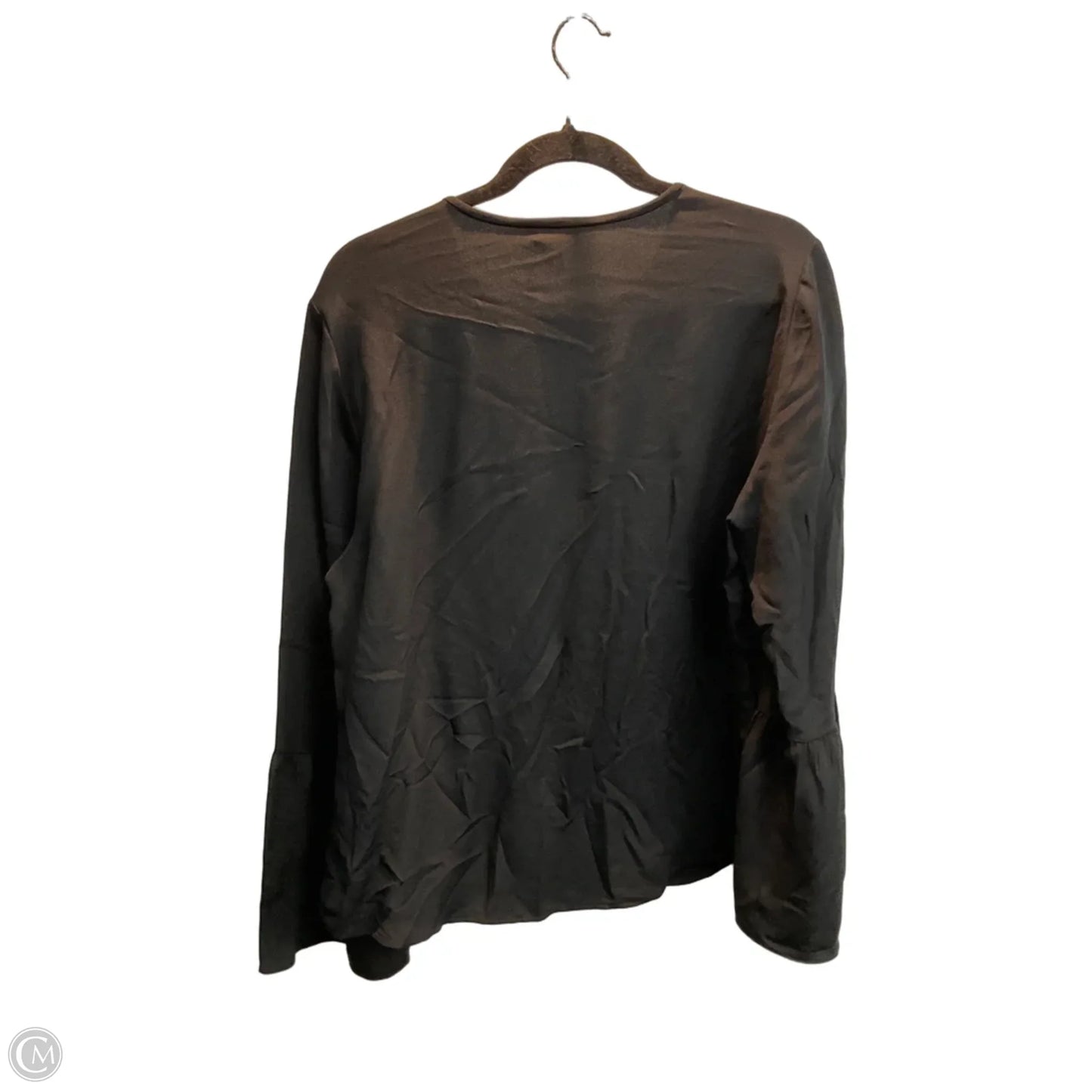 Blouse Long Sleeve By J. Crew In Black, Size: L