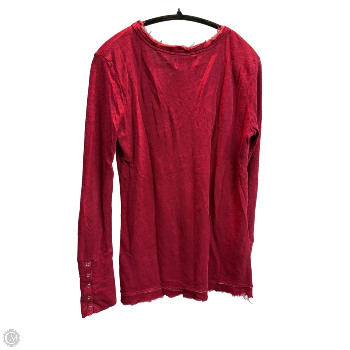 Top Long Sleeve By Braeve In Red, Size: M