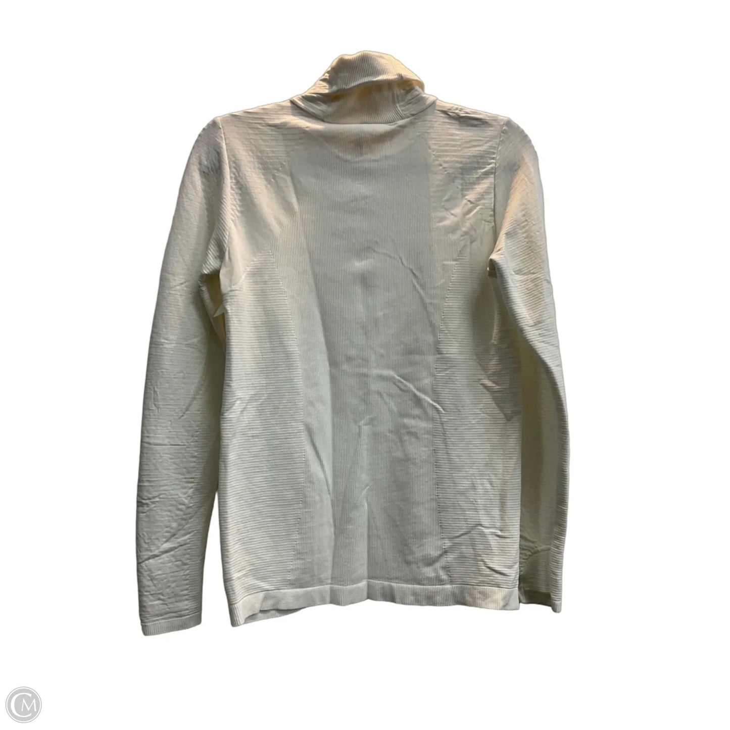 Athletic Top Long Sleeve Crewneck By Athleta In White, Size: M