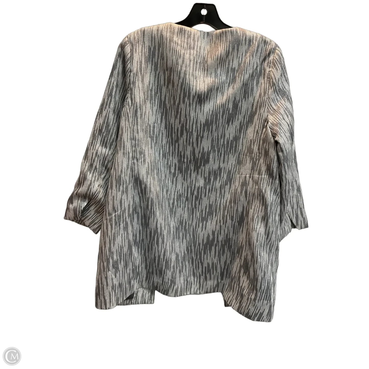 Blazer By Chicos In Silver, Size: M