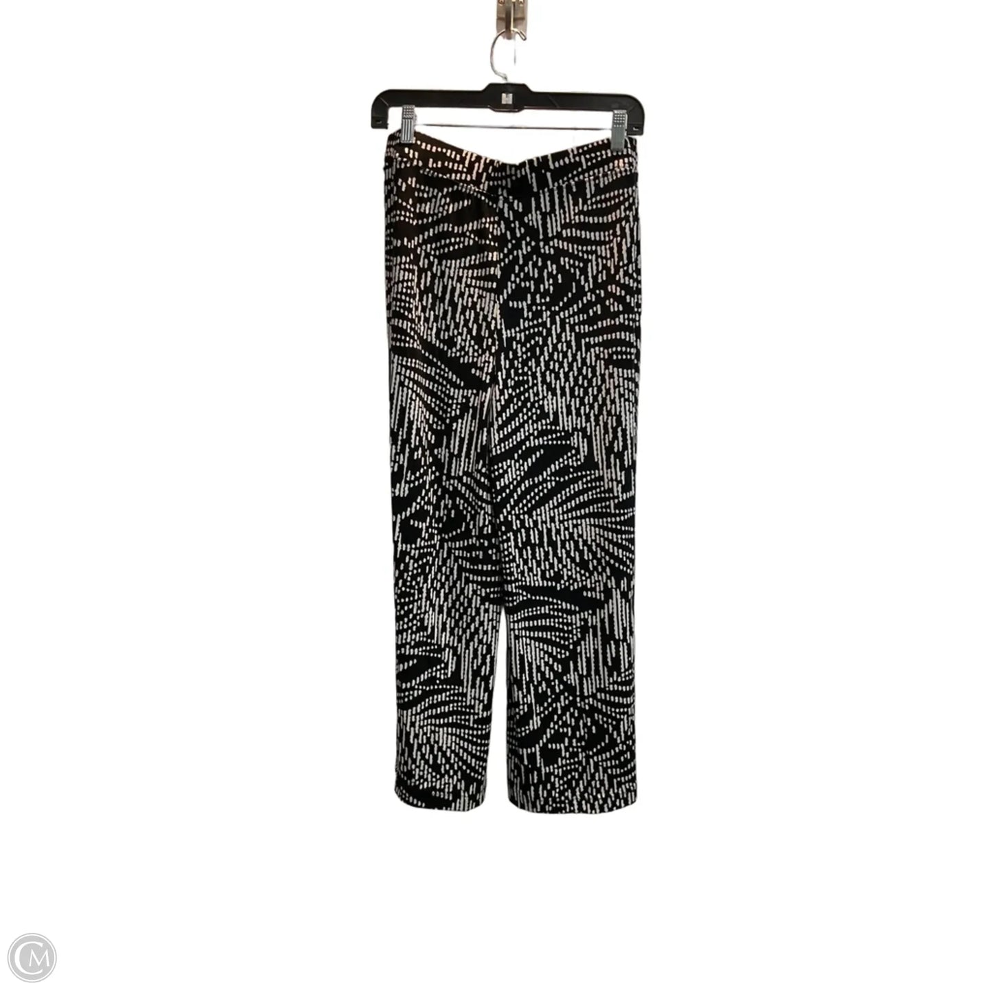 Pants Wide Leg By Chicos In Black & White, Size: 8